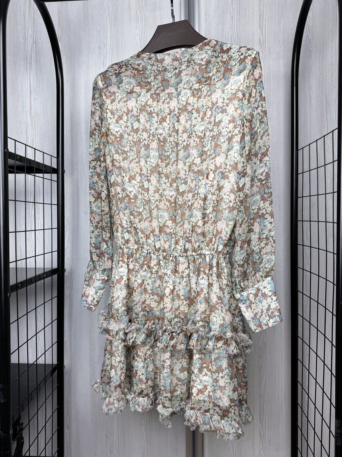 Stella McCartney Stella McCartney Ruffled Floral Silk Georgette Mini Dress Size S / US 4 / IT 40 - 7 Thumbnail