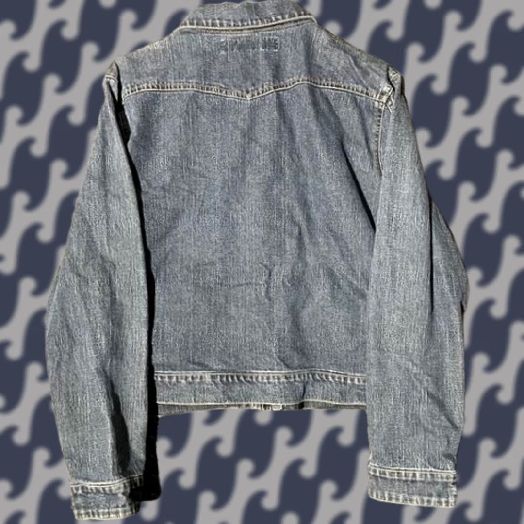 Faded Glory Faded Glory Jean Jacket Women's Blue L Stretch Buckle Pocket Size 36" / US 14 / IT 50 - 1 Thumbnail