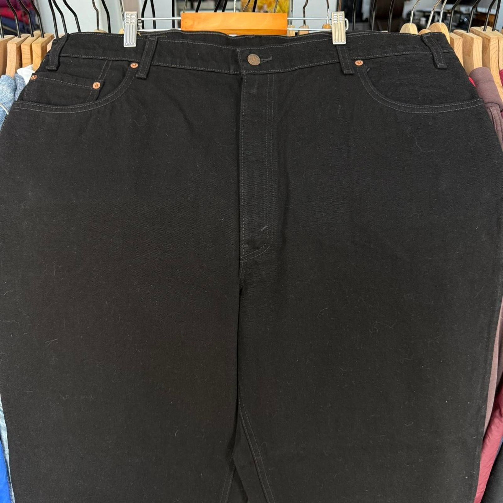 Levi's Vintage 1998 Levi's 560 NEW With Tags Black Denim Jeans Size US 42 / EU 58 - 5 Thumbnail