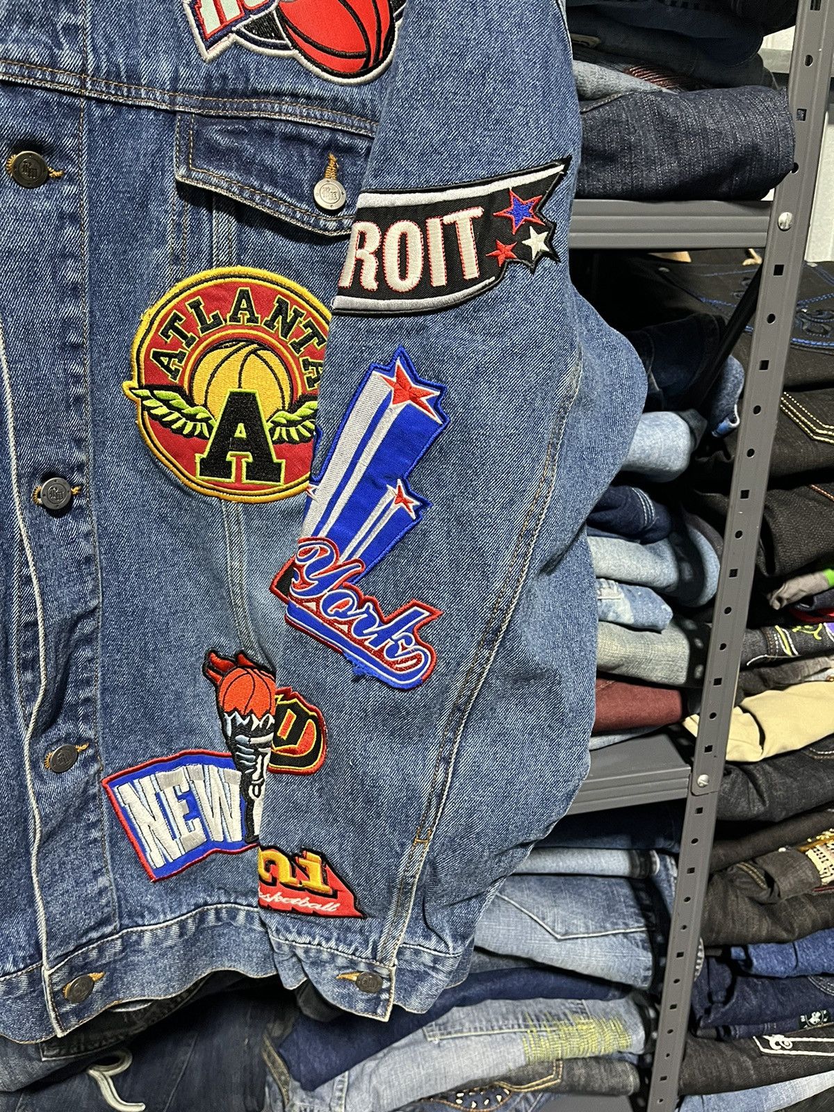 Fubu × JNCO × Vintage CRAZY VINTAGE Y2K SKATER HIP-HOP DENIM JACKET FUBU JNCO Size US XL / EU 56 / 4 - 6 Thumbnail