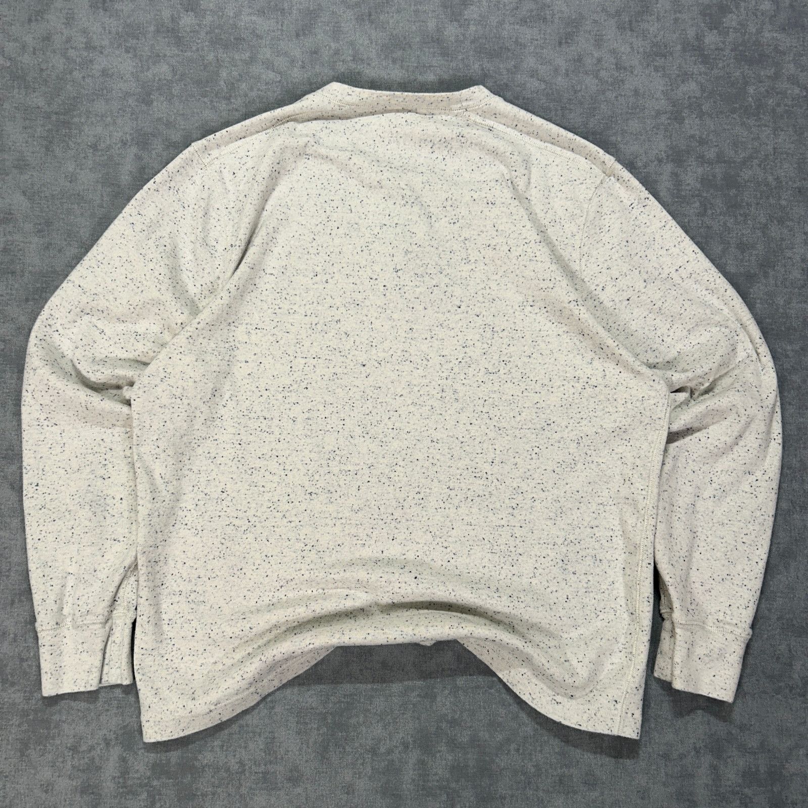 J.Crew J Crew Oarsman speckled white Henley pullover heavy mens XL Size US XL / EU 56 / 4 - 2 Thumbnail