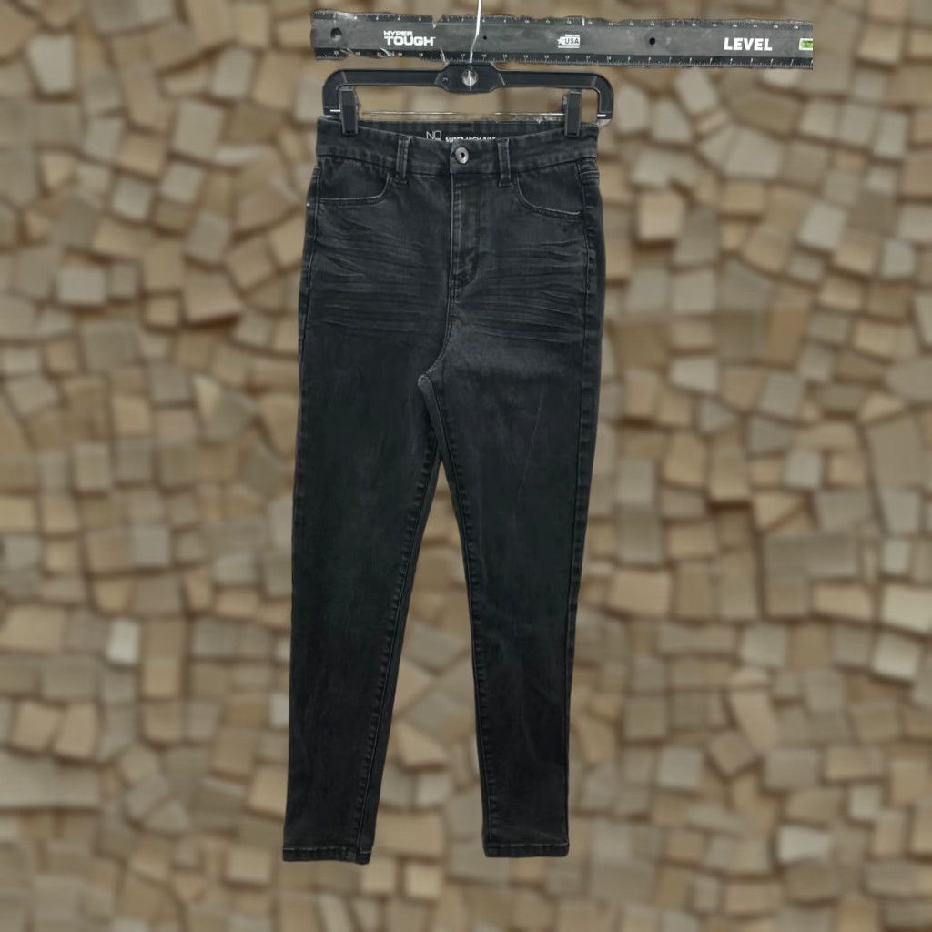 Vintage No Boundaries Jeans Skinny Jeans Size 9 Juniors Dark Wash Black Rise High 27in 5-Pocket Denim Cotton Modern Size 30" / US 8 / IT 44 - 1 Thumbnail
