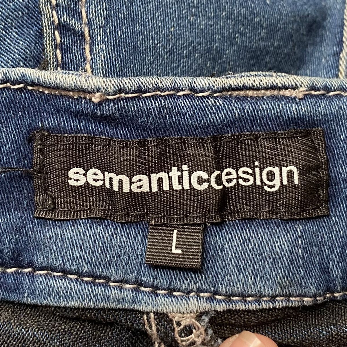 Japanese Brand × Vintage × semanticdesign Vintage Japanese Brand Semantic Design Jeans 2000s Size US 33 - 9 Thumbnail