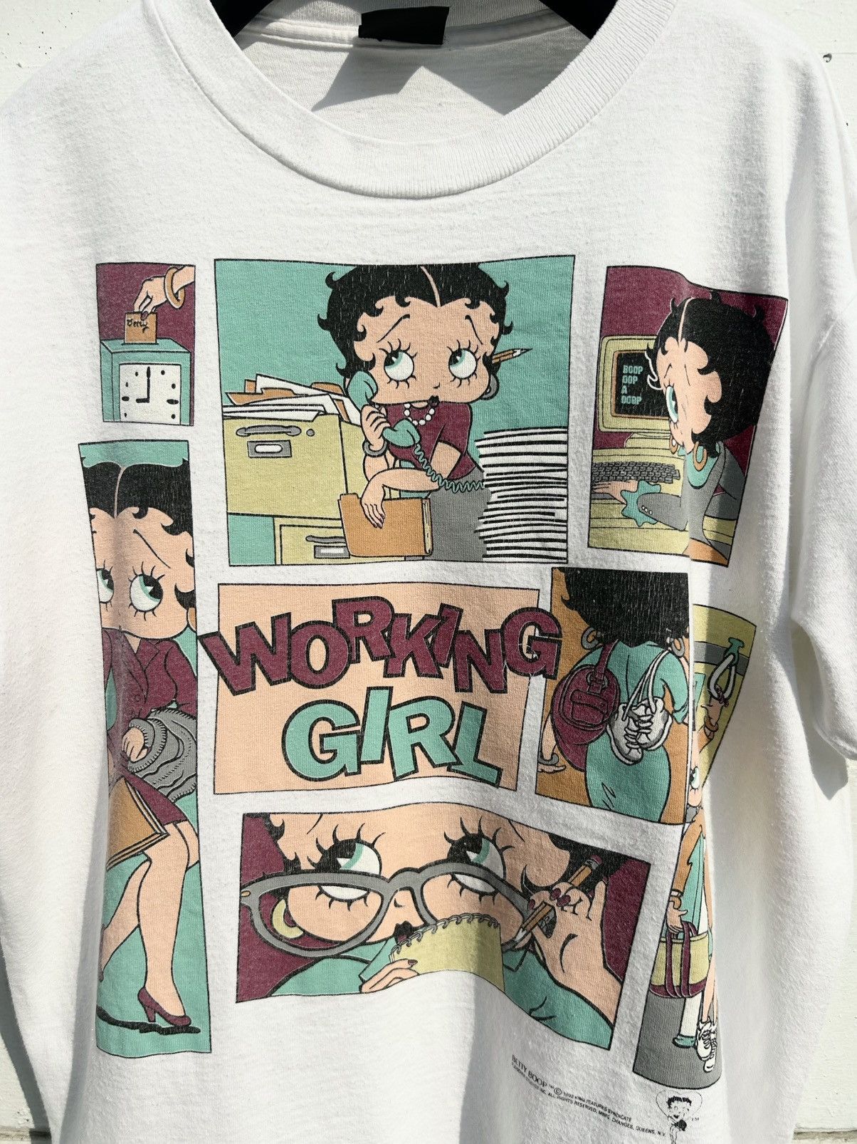 Vintage Betty Boop Working Girl 1992 Shirt