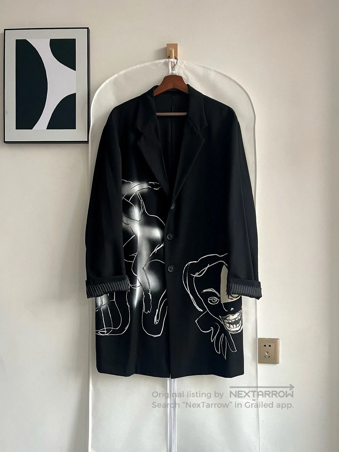 Yohji Yamamoto Yohji Yamamoto Graphic Coat. Size US M / EU 48-50 / 2 - 4 Thumbnail