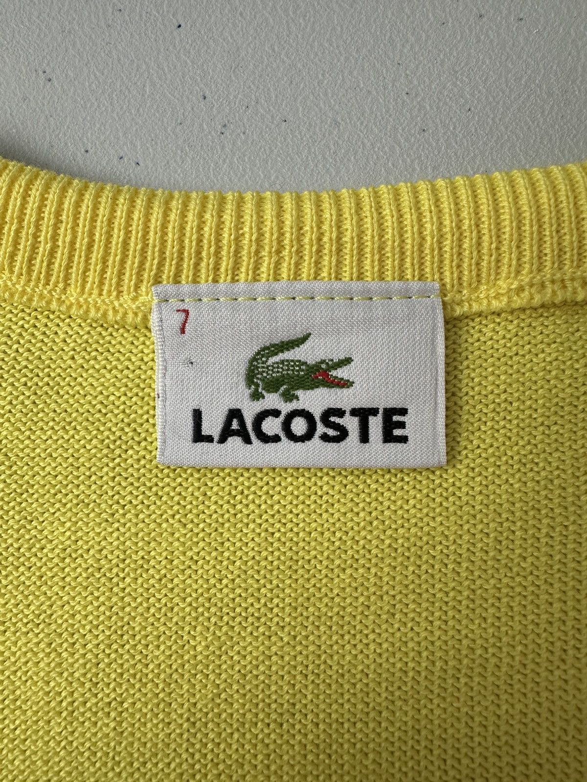 Lacoste 90s Vintage Lacoste Knit Vest Sweater Size US XL / EU 56 / 4 - 6 Thumbnail