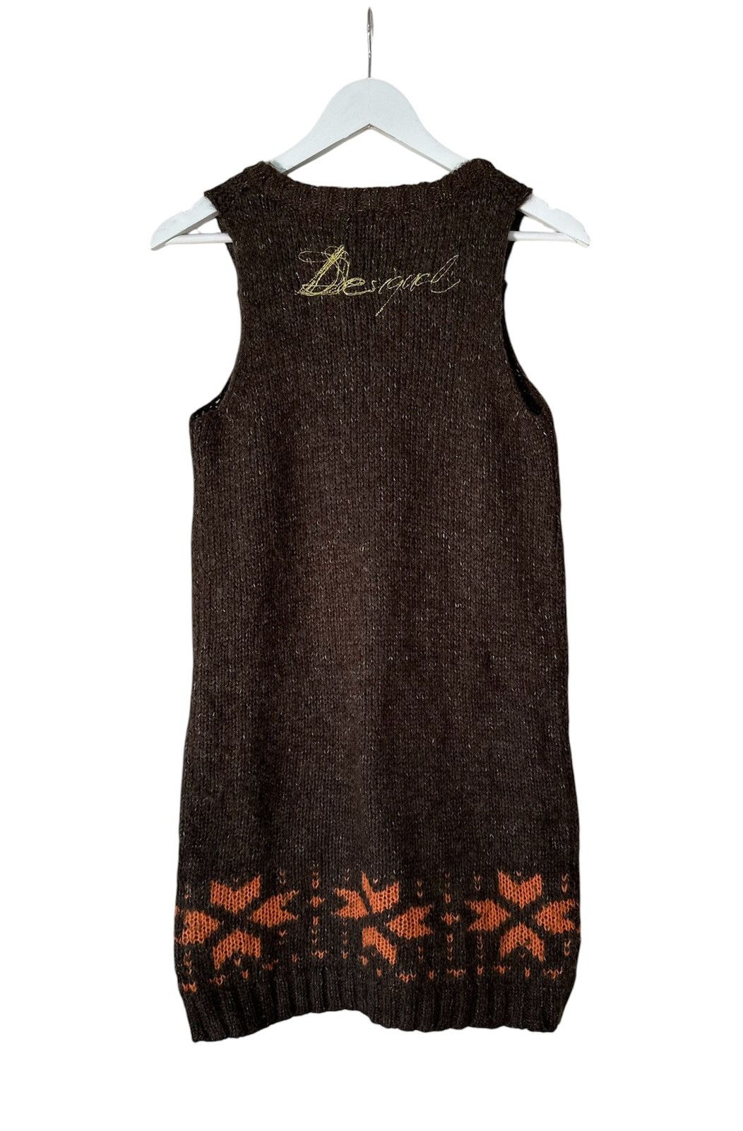 Desigual × Japanese Brand Desigual Cable Knit Logo Dress Women's Size M Size M / US 6-8 / IT 42-44 - 2 Thumbnail