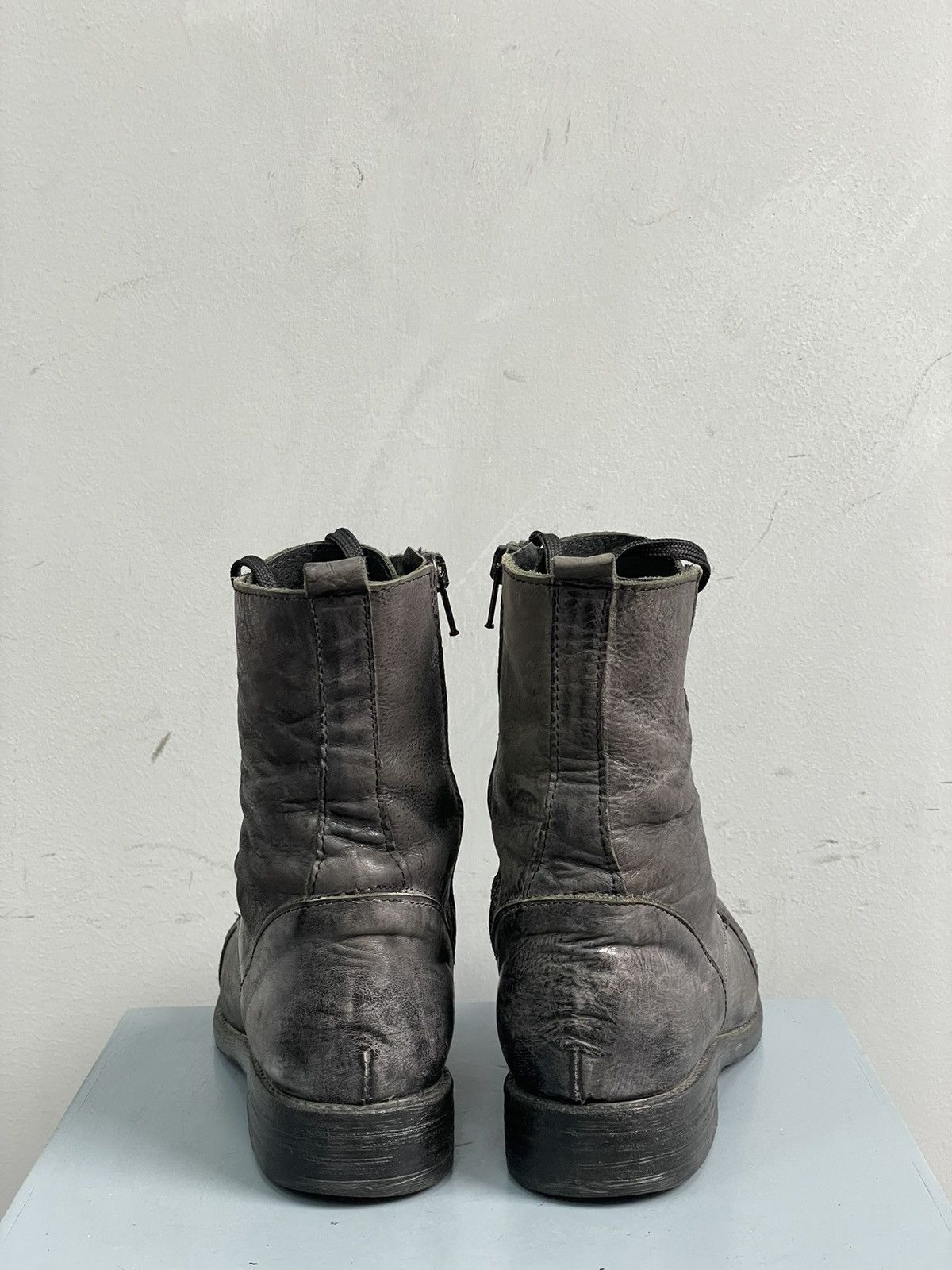 Dirk Bikkembergs Rare combat Bikkembergs style boots washed leather 90s Size US 8 / IT 38 - 5 Thumbnail