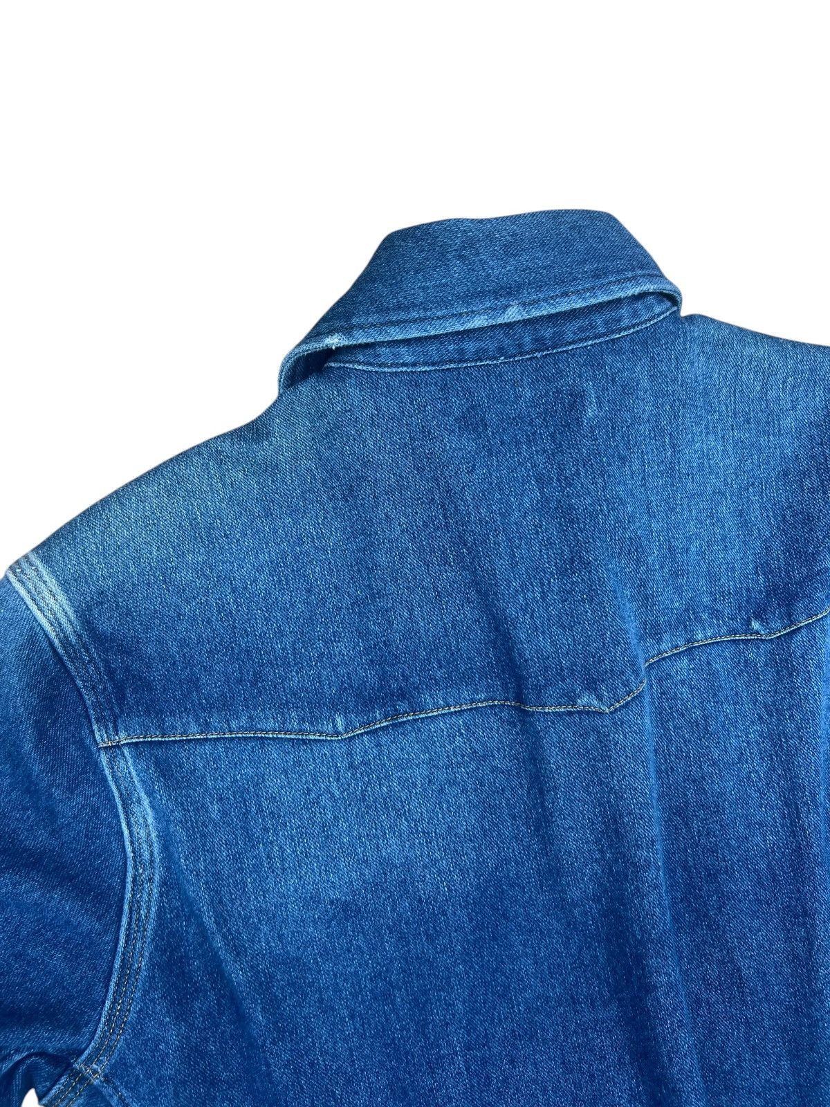 junhashimoto Junhashimoto Japan Distress Fade Denim Stretch Western Shirt Size US M / EU 48-50 / 2 - 12 Thumbnail
