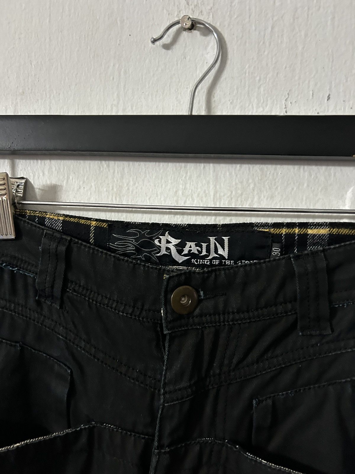 If Six Was Nine 2000’s Japanese Brand Rain black bondage lgb cargo pants Size US 28 / EU 44 - 7 Thumbnail