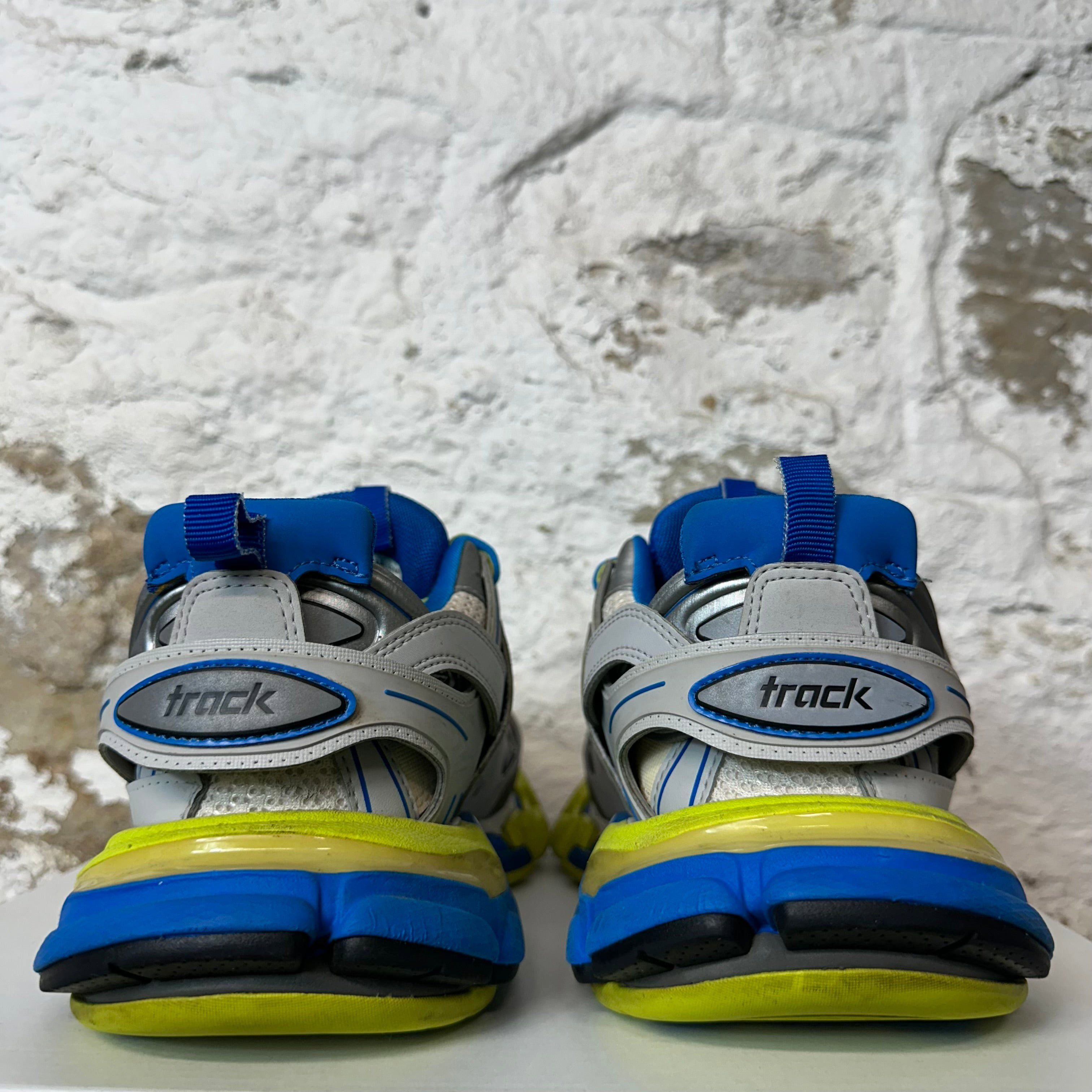 Balenciaga Balenciaga Track Runner Gray Blue Yellow Sneaker Sz 8 (41) Size US 8 / EU 41 - 5 Thumbnail