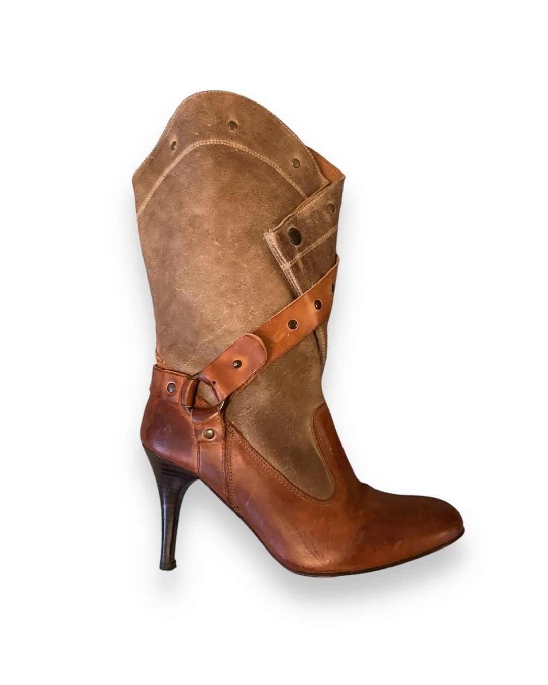 Diesel Iconic 90s DIESEL Style Lab Vintage Heel Boots Size US 8.5 / IT 38.5 - 2 Thumbnail