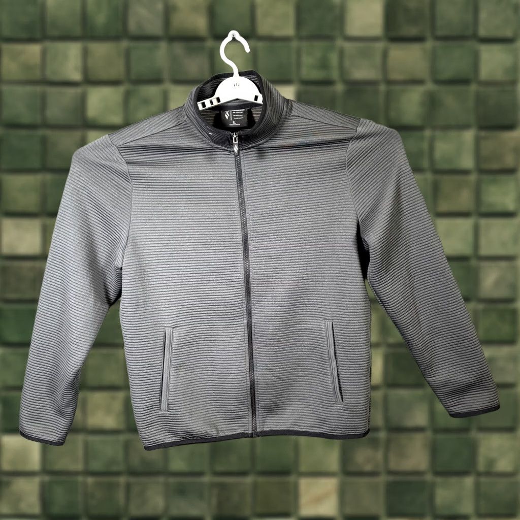 SKECHERS Skechers The Hoodless Hoodie Ottoman Jacket Mens L Asphalt Gray Full Zip Jacket Size US L / EU 52-54 / 3 - 1 Thumbnail