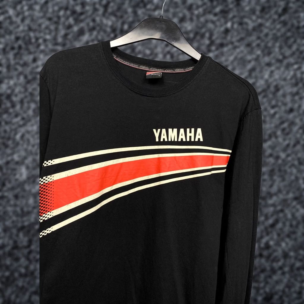 Yamaha Yamaha Racing T-Shirt Mens Long Sleeve Size L Black Cotton Crew Neck Graphic Print Vintage: No Size US L / EU 52-54 / 3 - 1 Thumbnail