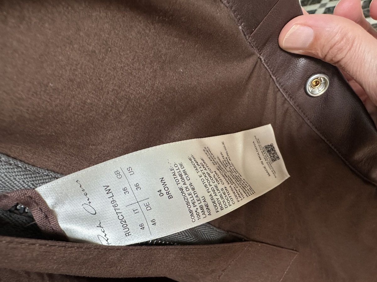 Rick Owens Jumbo Fogpocket Leather Jacket - 46 Size US M / EU 48-50 / 2 - 9 Thumbnail