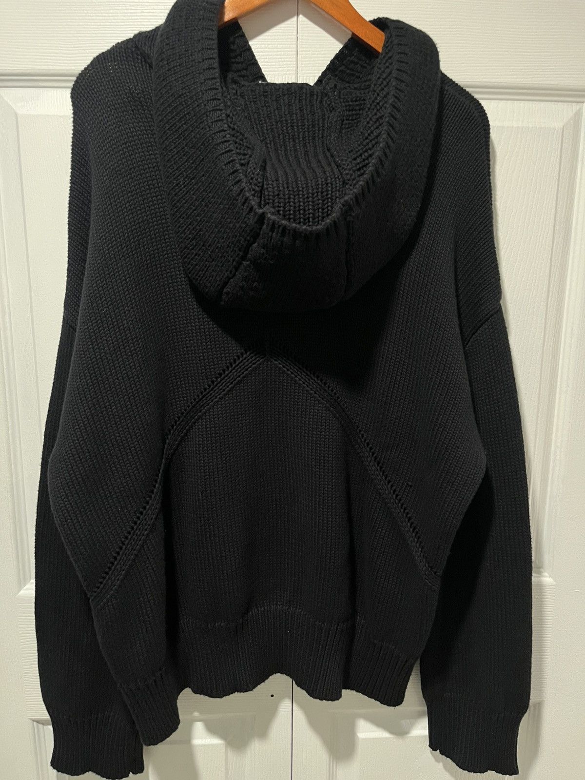 Rhude Rhude Knitted Sweater Hoodie New Black Mens Size US L / EU 52-54 / 3 - 2 Thumbnail