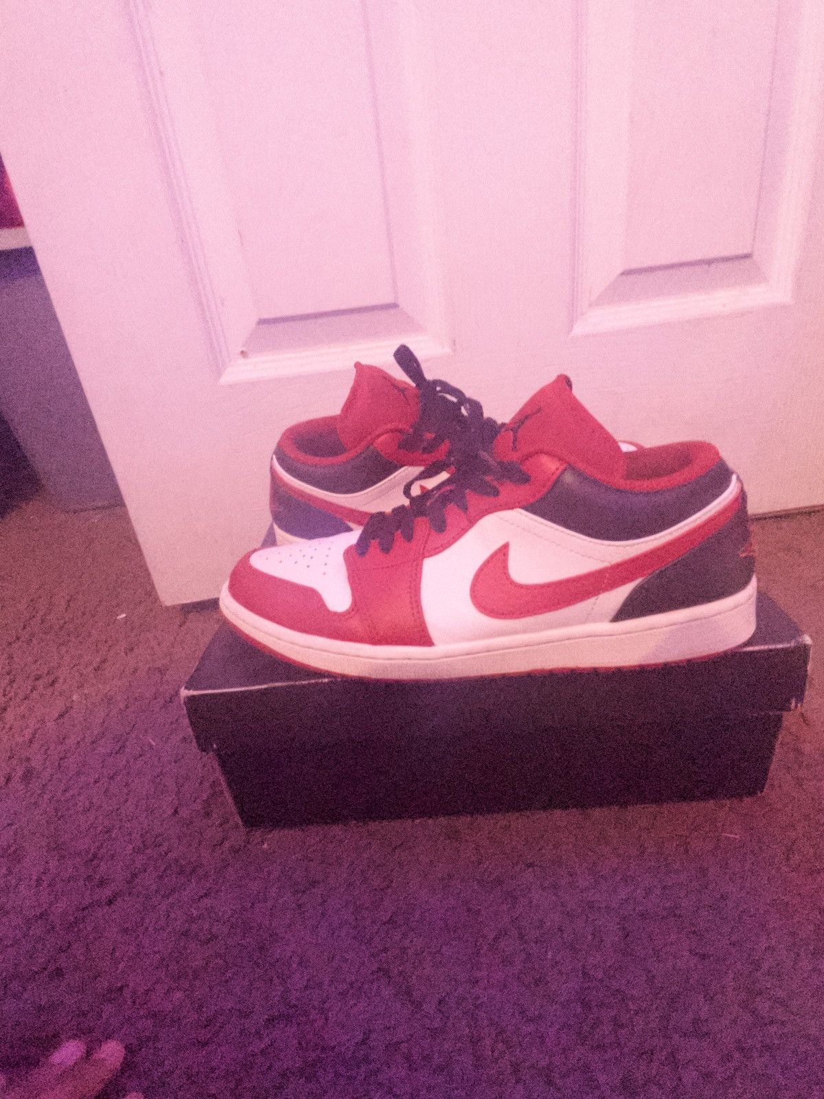Nike 2022 Air Jordan 1 Low 'Reverse Black Toe' Size US 9 / EU 42 - 1 Thumbnail