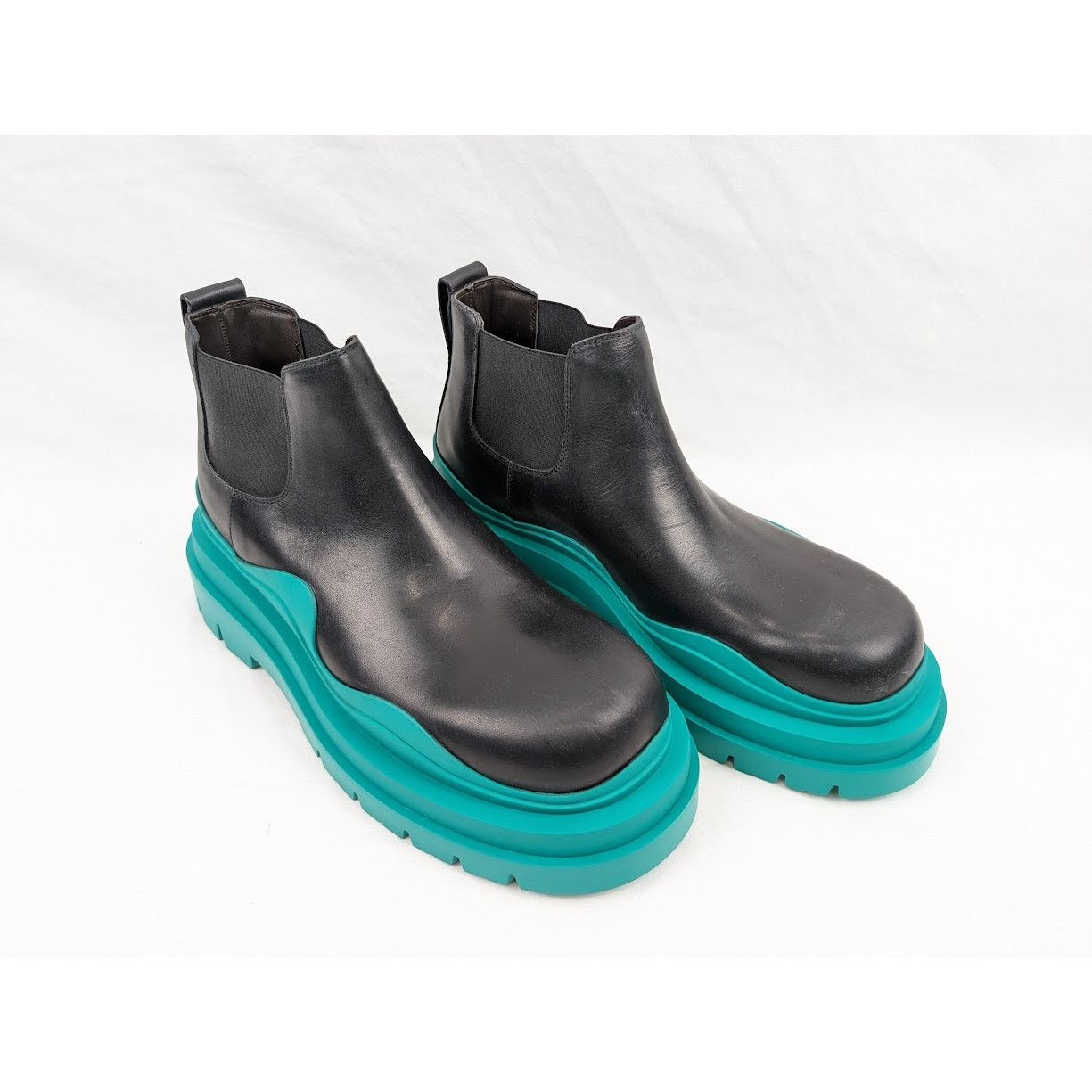 Bottega Veneta o1rshd1 Military Calf Tire Boots in Black 43.5 Size US 10.5 / EU 43-44 - 16 Thumbnail