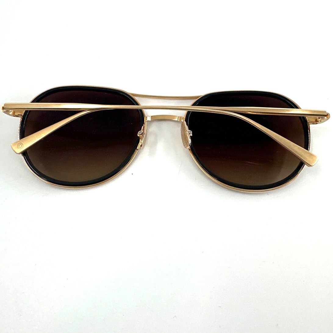 SALT. Optics Salt. Brushed Gold Black Polarized Desna Sunglasses Size ONE SIZE - 5 Thumbnail