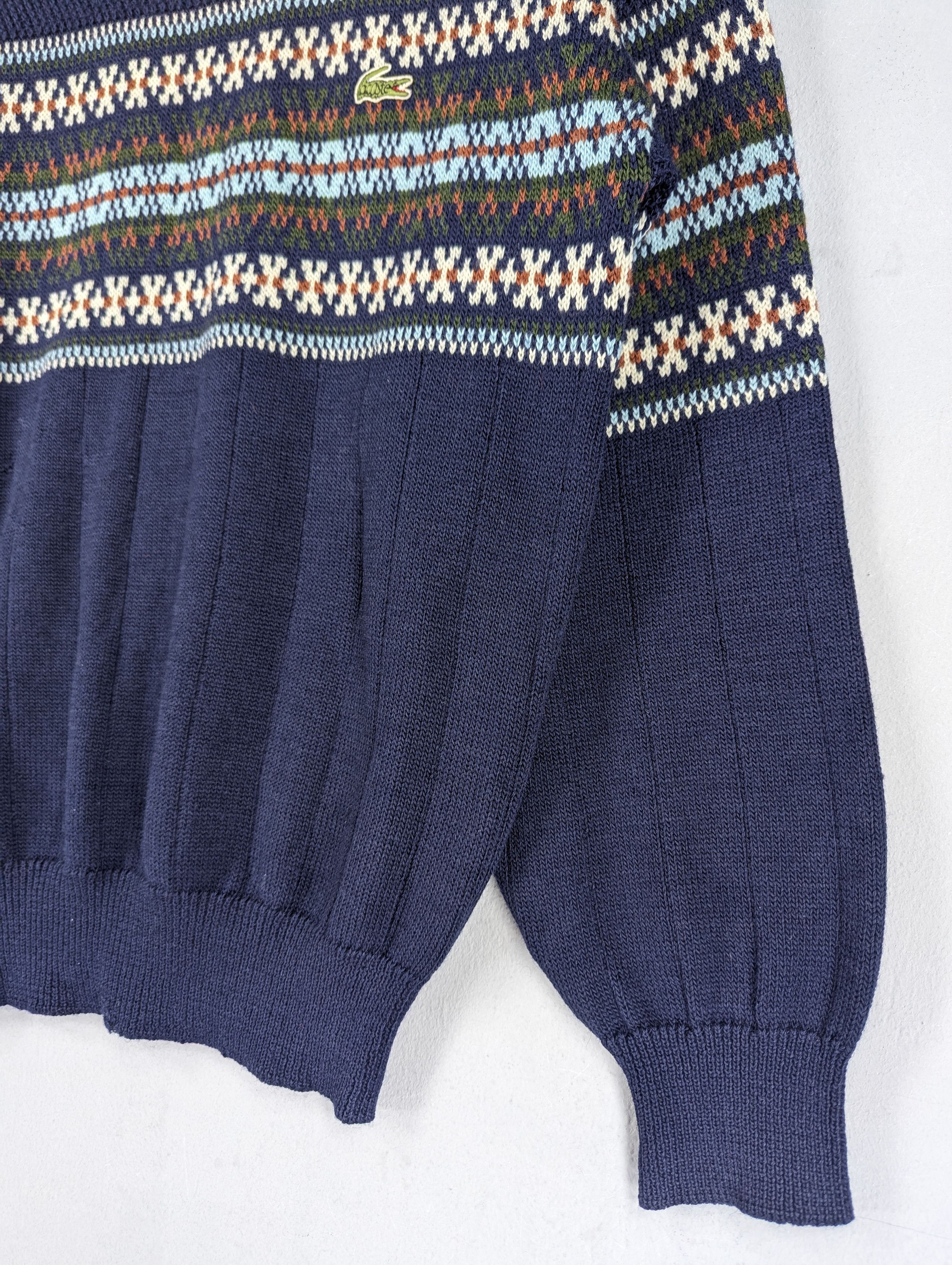 Lacoste Vintage Lacoste Patterned Knitted Jumper Crewneck Size US M / EU 48-50 / 2 - 5 Thumbnail