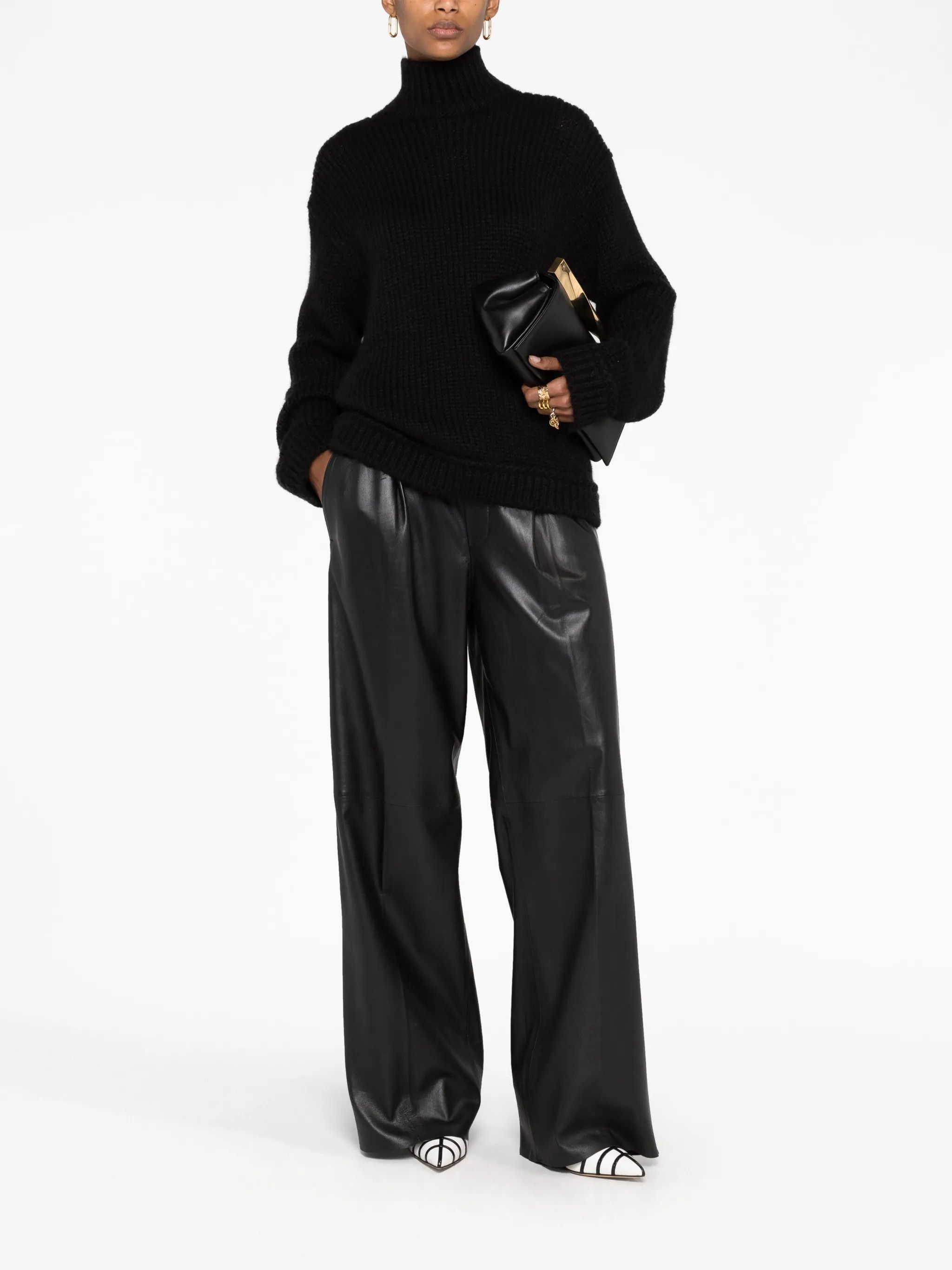 Tom Ford o1w1db10225 MAK1257 Roll-neck Sweater in Black Size XXS / US 00 / IT 34 - 2 Thumbnail