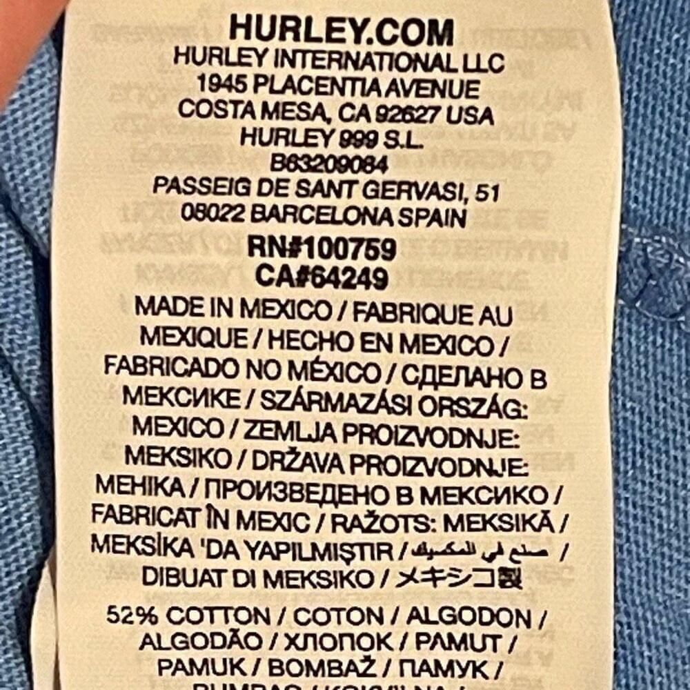 Hurley HURLEY MENS EVERYDAY WASHED JUNGLE SHORT SLEEVE T SHIRT 2XL Size US XXL / EU 58 / 5 - 7 Thumbnail