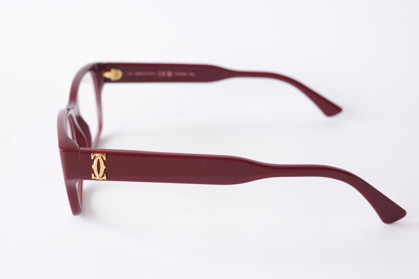 Cartier New Cartier eyewear optical eyeglasses CT0316O 003 burgundy Size ONE SIZE - 4 Thumbnail