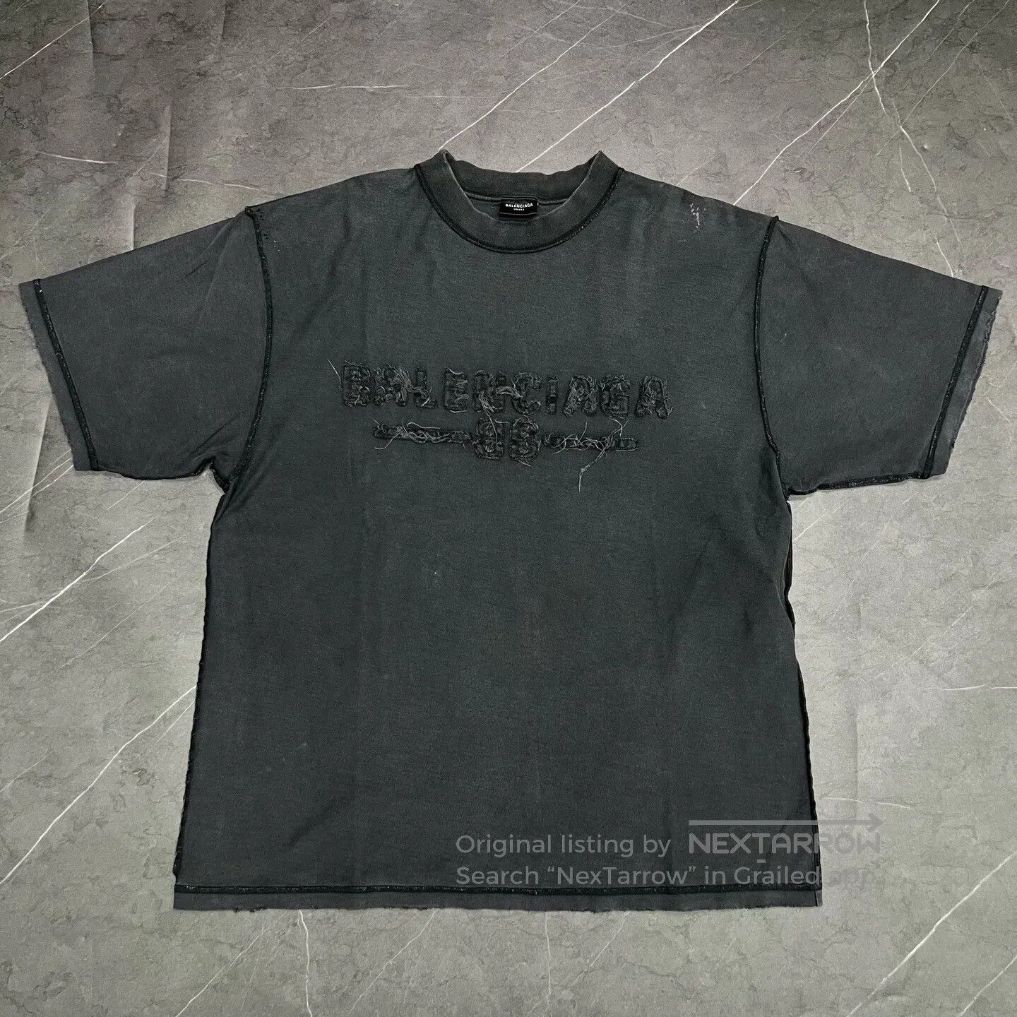 Balenciaga Balenciaga Distressed short-sleeve| Size US M / EU 48-50 / 2 - 1 Thumbnail