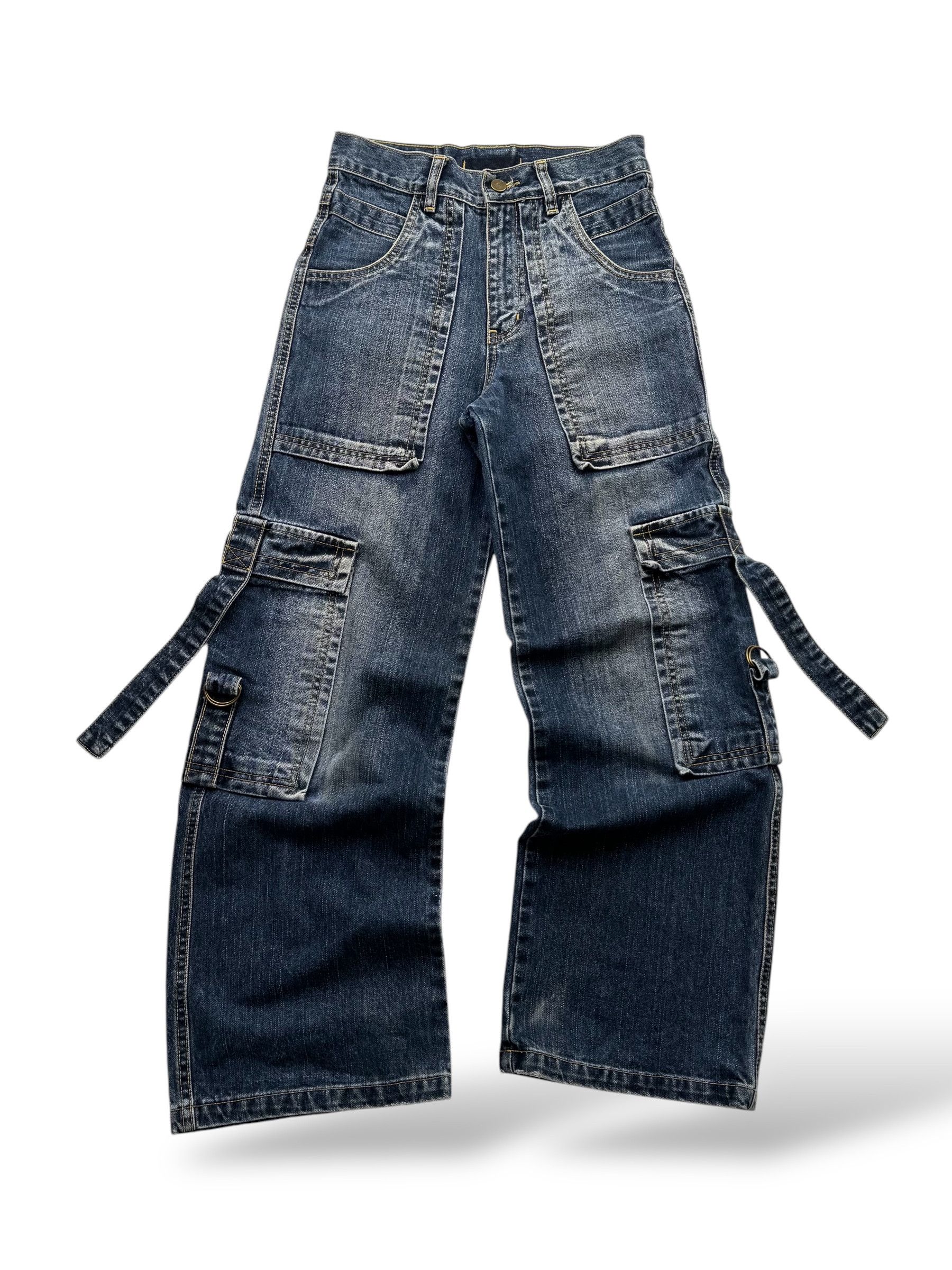 Vintage Vintage Cargo Wide Pants With Bondage W32(V9) Size 26" / US 2 / IT 38 - 1 Thumbnail