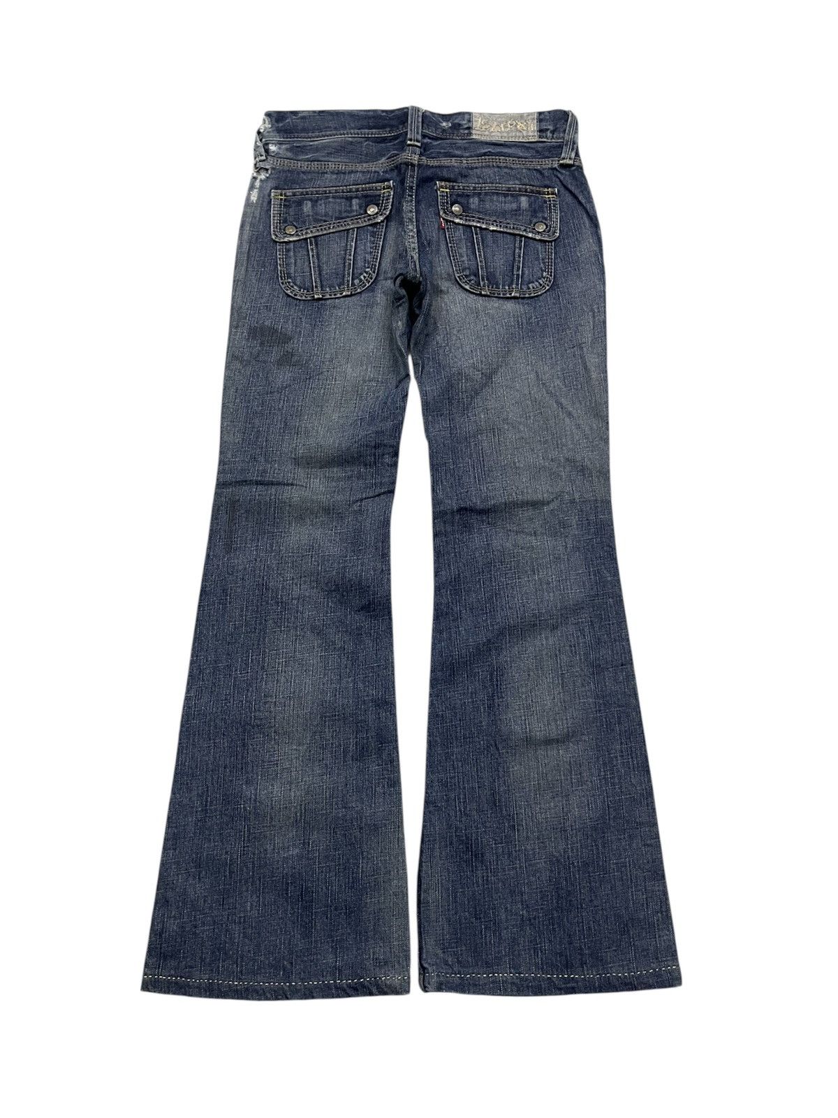 Levi's 2000s LEVIS WASHABLE FLARE JEANS Size 29" - 2 Thumbnail
