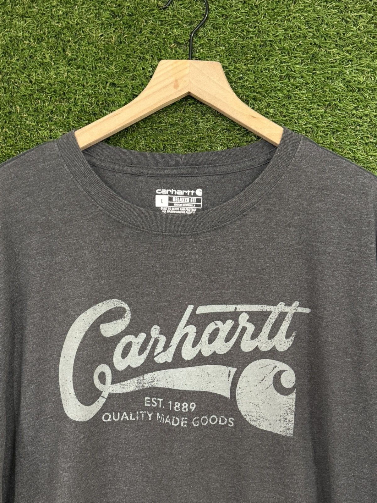 Carhartt Vintage Carhartt Relaxed Fit Cursive Script Logo Tee Large Size US L / EU 52-54 / 3 - 2 Thumbnail