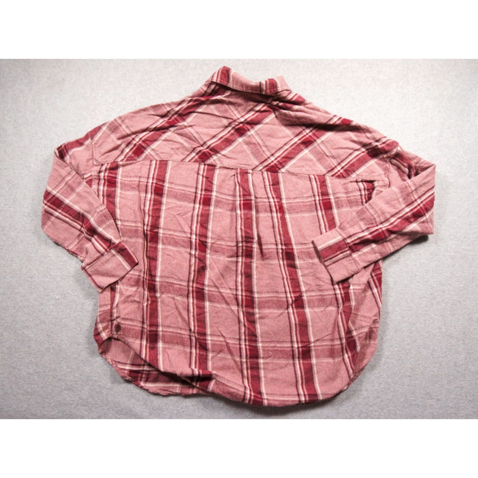 Ariat Ariat Shirt Womens Medium Pink Flannel Pullover Polo Relaxed Fit Plaid Western Shirt Size M / US 6-8 / IT 42-44 - 5 Thumbnail