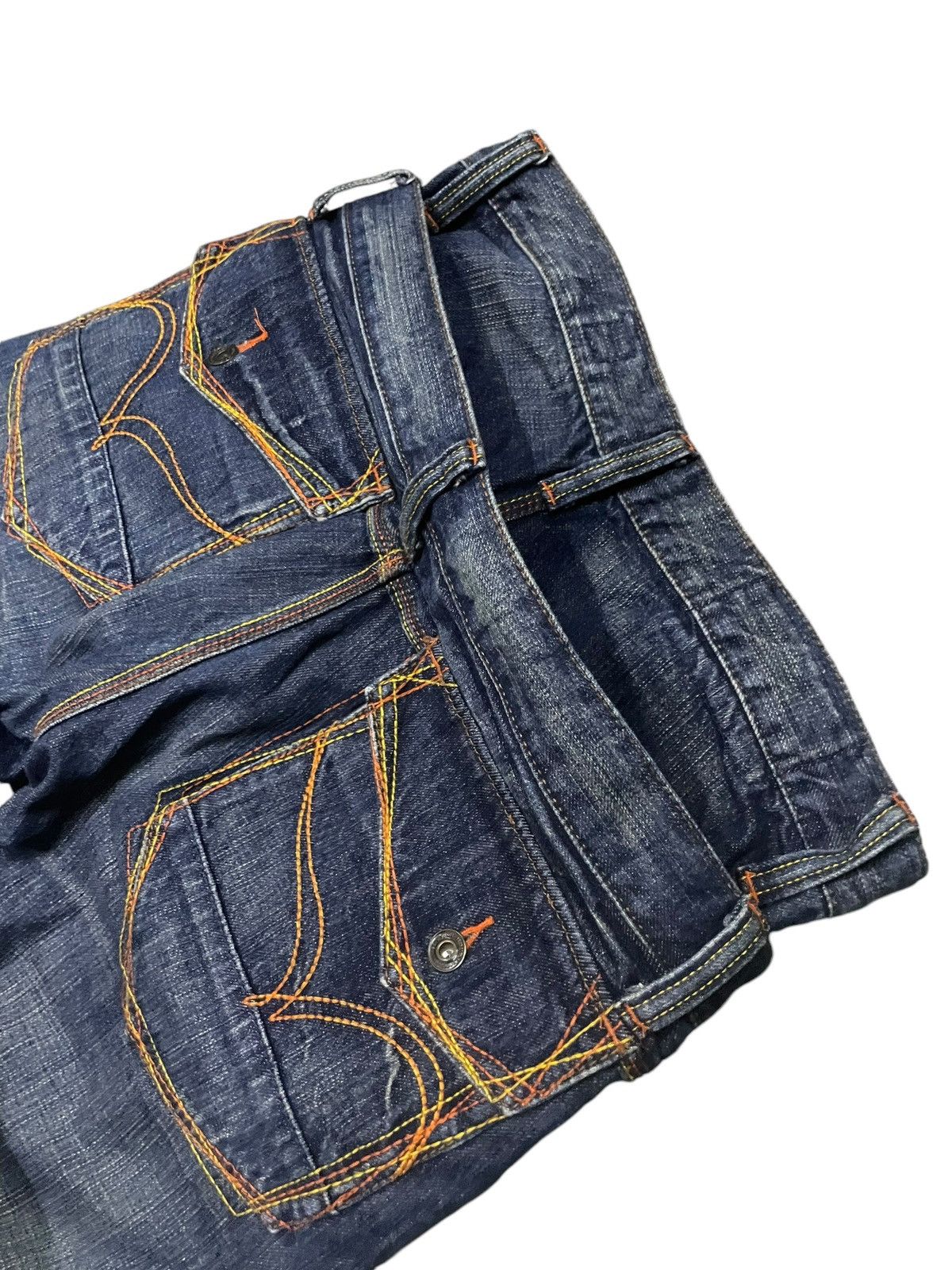 PPFM × Shellac × semanticdesign Rush Hour Japan Double Waist Contrast Heavy Stitch Jeans Size US 30 / EU 46 - 16 Thumbnail