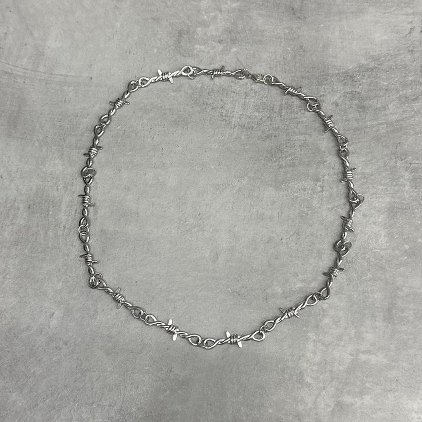 Other Y2k silver barbed wire choker Size ONE SIZE - 1 Thumbnail