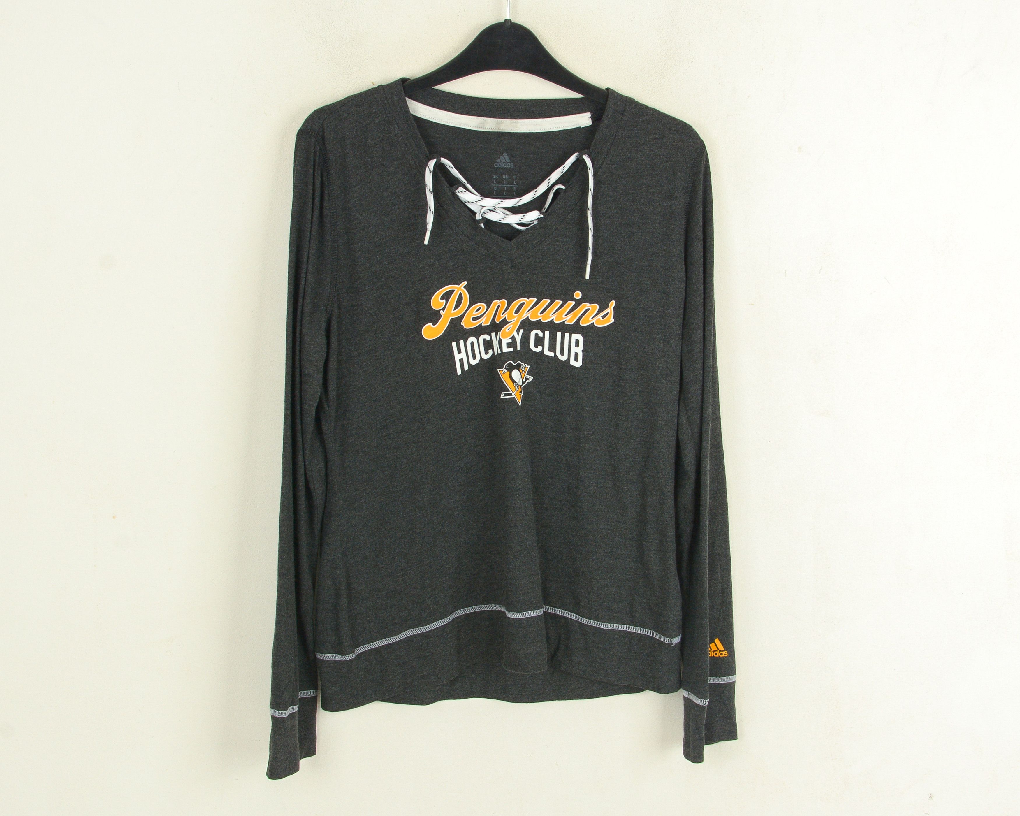 Adidas PENGUINS HOCKEY CLUB Women L Sweatshirt Jumper Pullover Size L / US 10 / IT 46 - 1 Thumbnail