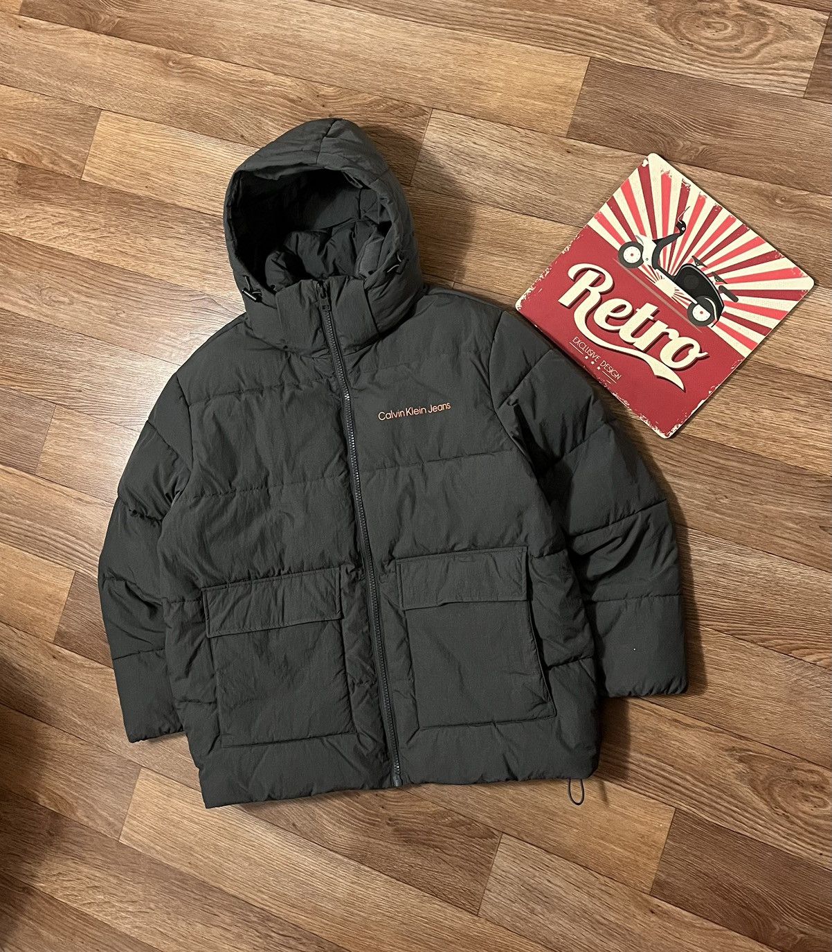 Calvin Klein Calvin Klein Jeans Recycled Nylon Puffer Jacket Down Bomber Size US M / EU 48-50 / 2 - 2 Thumbnail