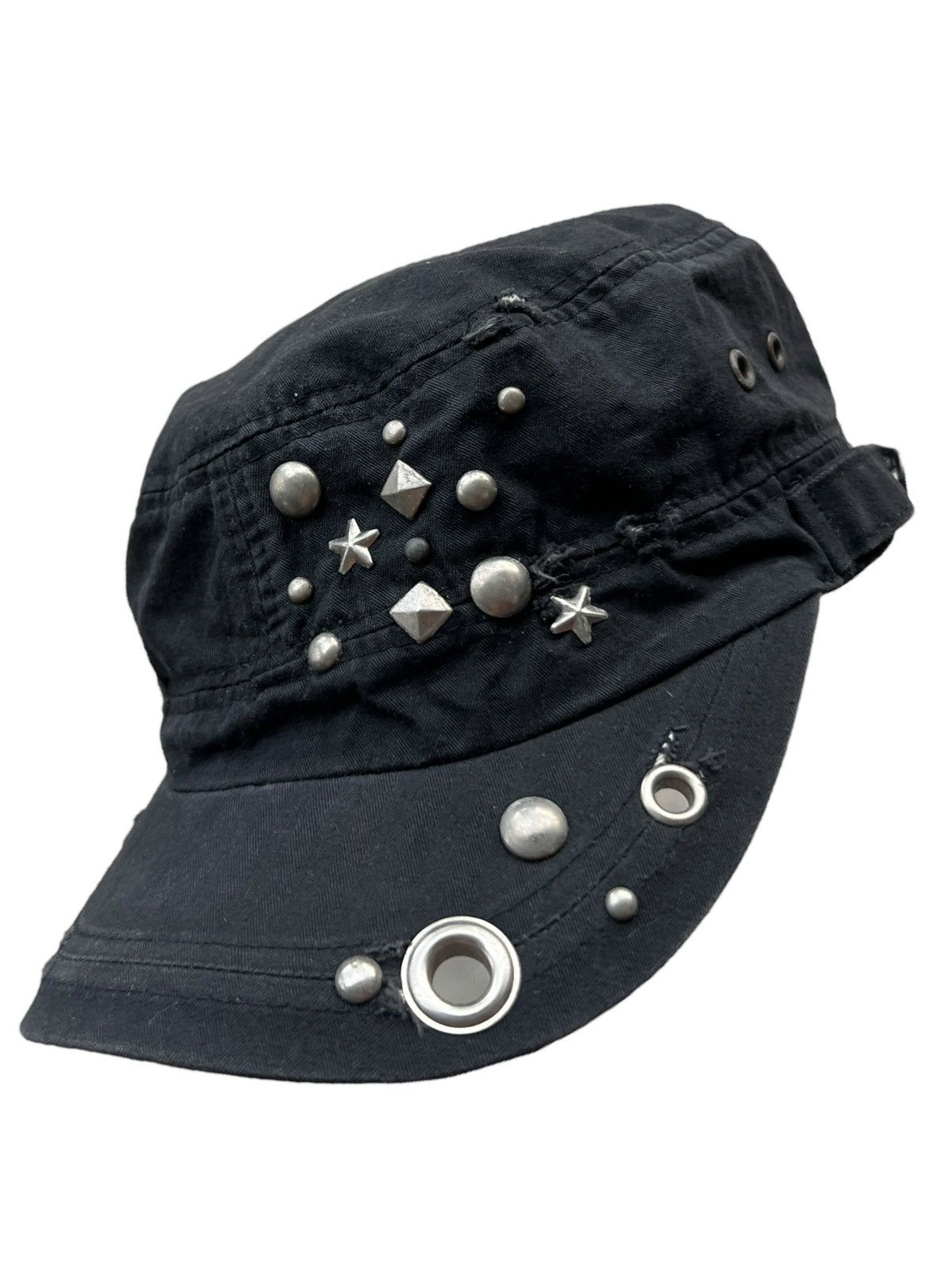 If Six Was Nine Vintage Japan Gothic Punk Spike Black Hat Size ONE SIZE - 1 Thumbnail