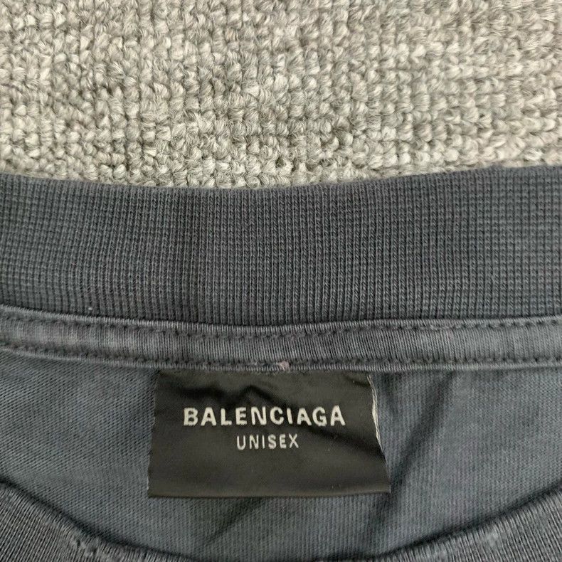 Balenciaga Balenciaga Black washed destroyed earth short sleeve Size US XL / EU 56 / 4 - 6 Thumbnail