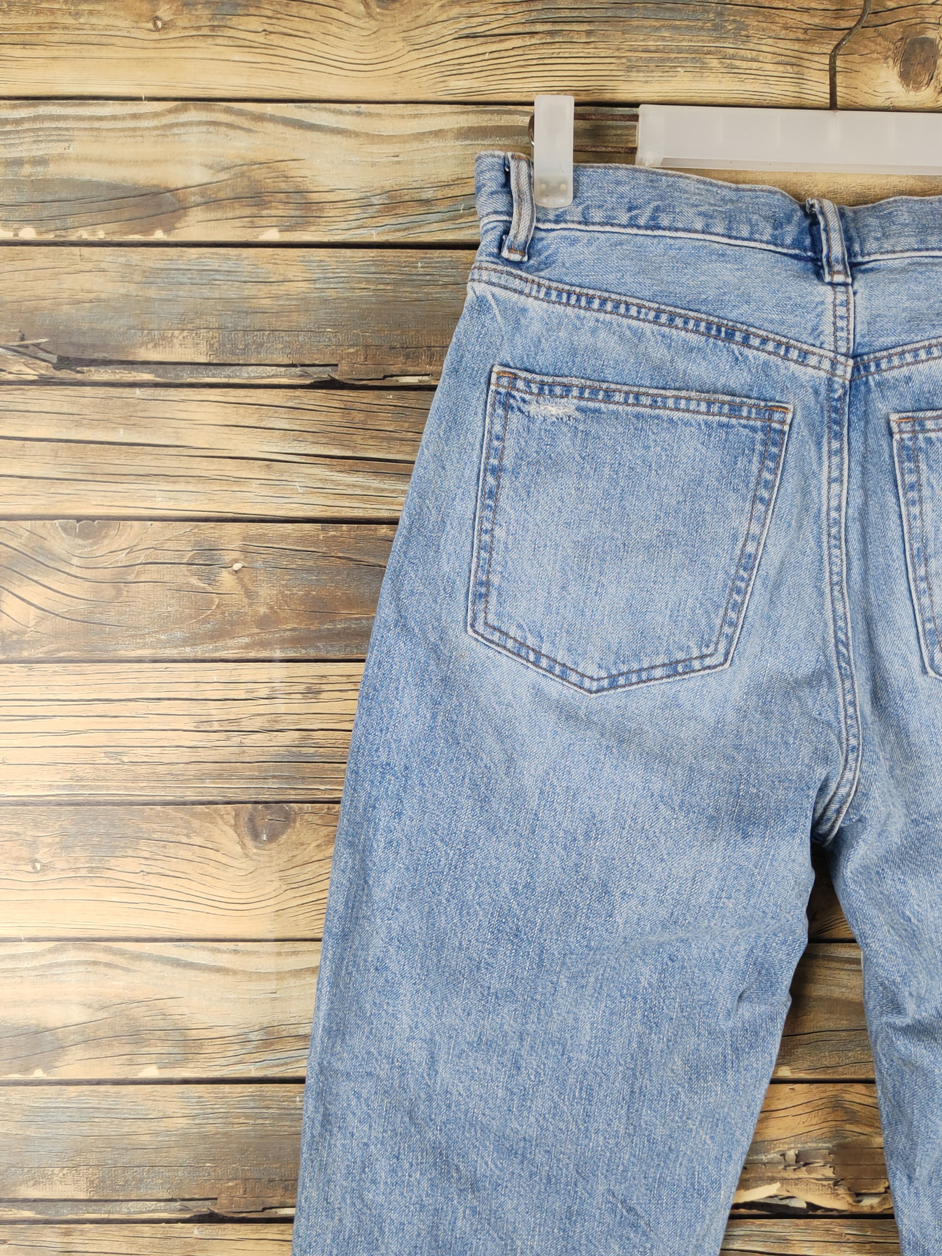 Japanese Brand Uniqlo fabric by kaihara Distress Ripped denim Jeans #W1296 Size US 27 - 8 Thumbnail