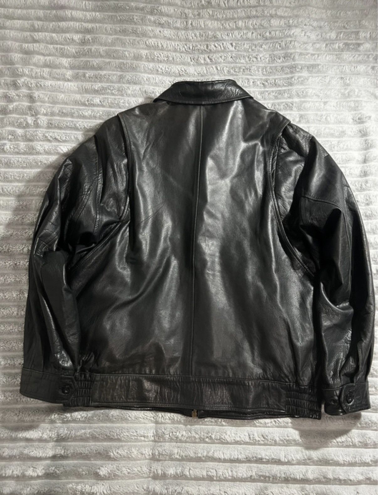 Burberry Vintage leather bomber jacket Burberry Burberrys L Size US L / EU 52-54 / 3 - 2 Thumbnail