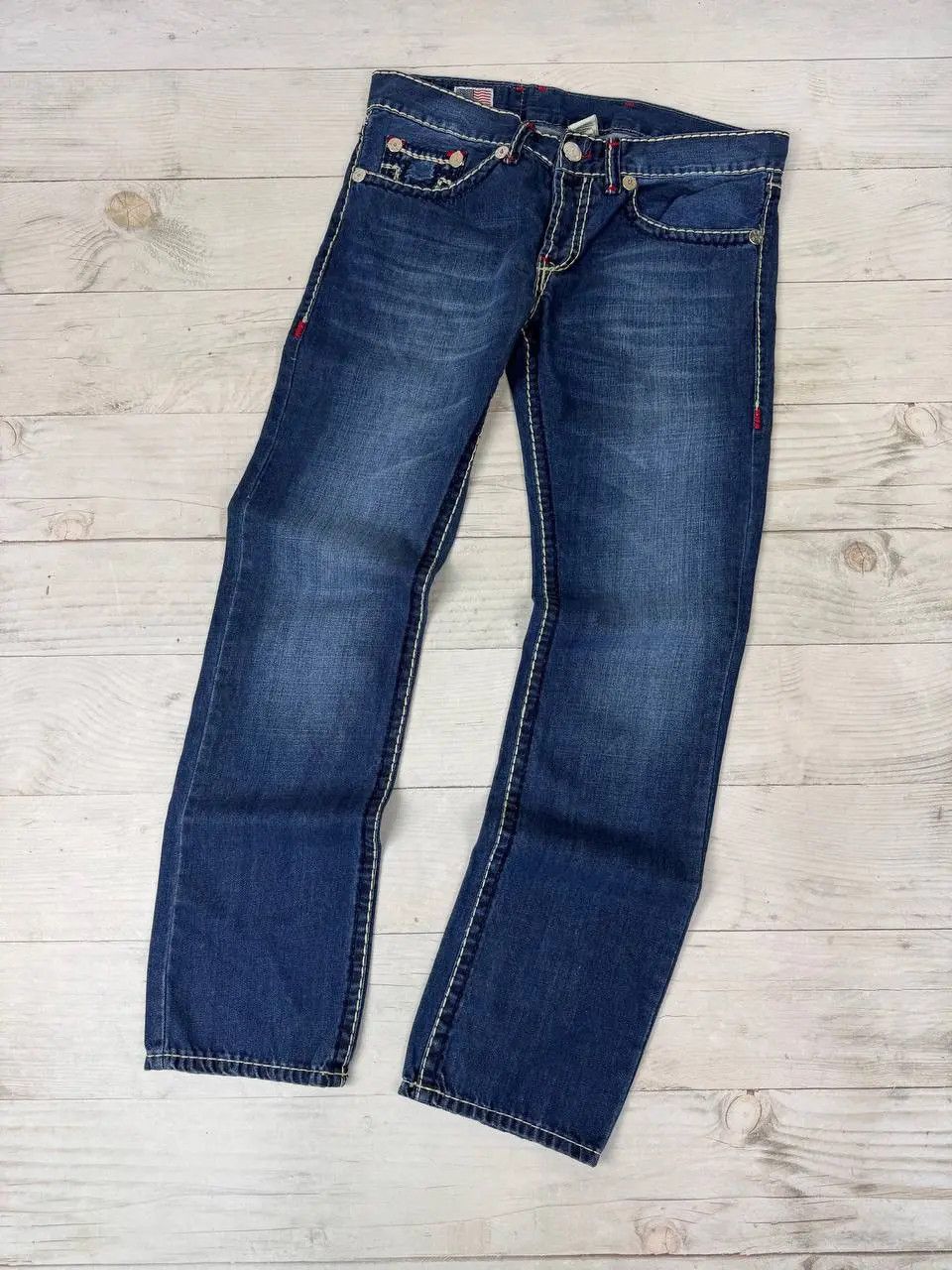 True Religion Vintage True Religion Denim Baggy Jeans 90s Y2K Size US 33 - 2 Thumbnail