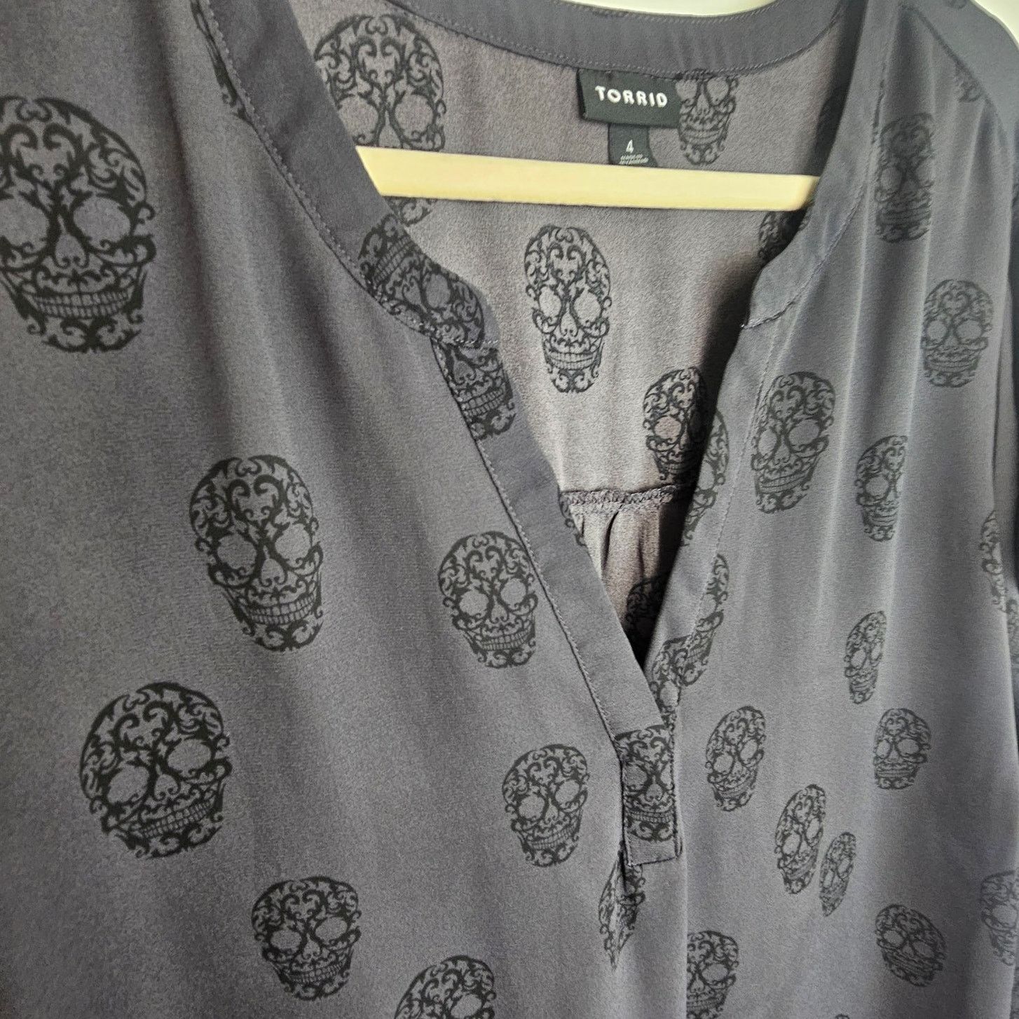 Torrid Torrid Womens Skull Print Tunic Plus Size 4X Gothic Grunge Size 4XL / US 24-26 - 5 Thumbnail