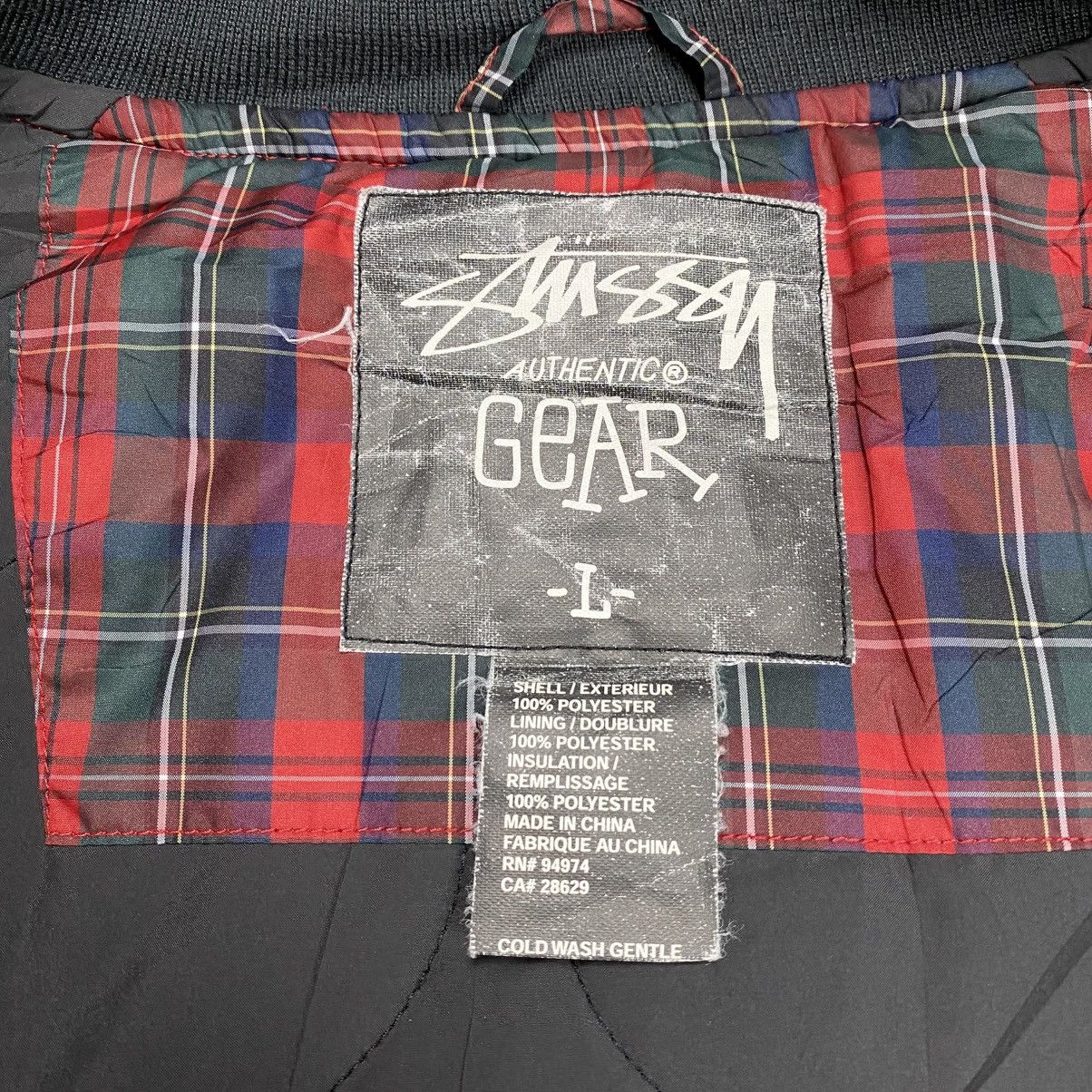 Stussy Stussy Logo Patch Thermolite Plaid Varsity Jacket Size US L / EU 52-54 / 3 - 8 Thumbnail