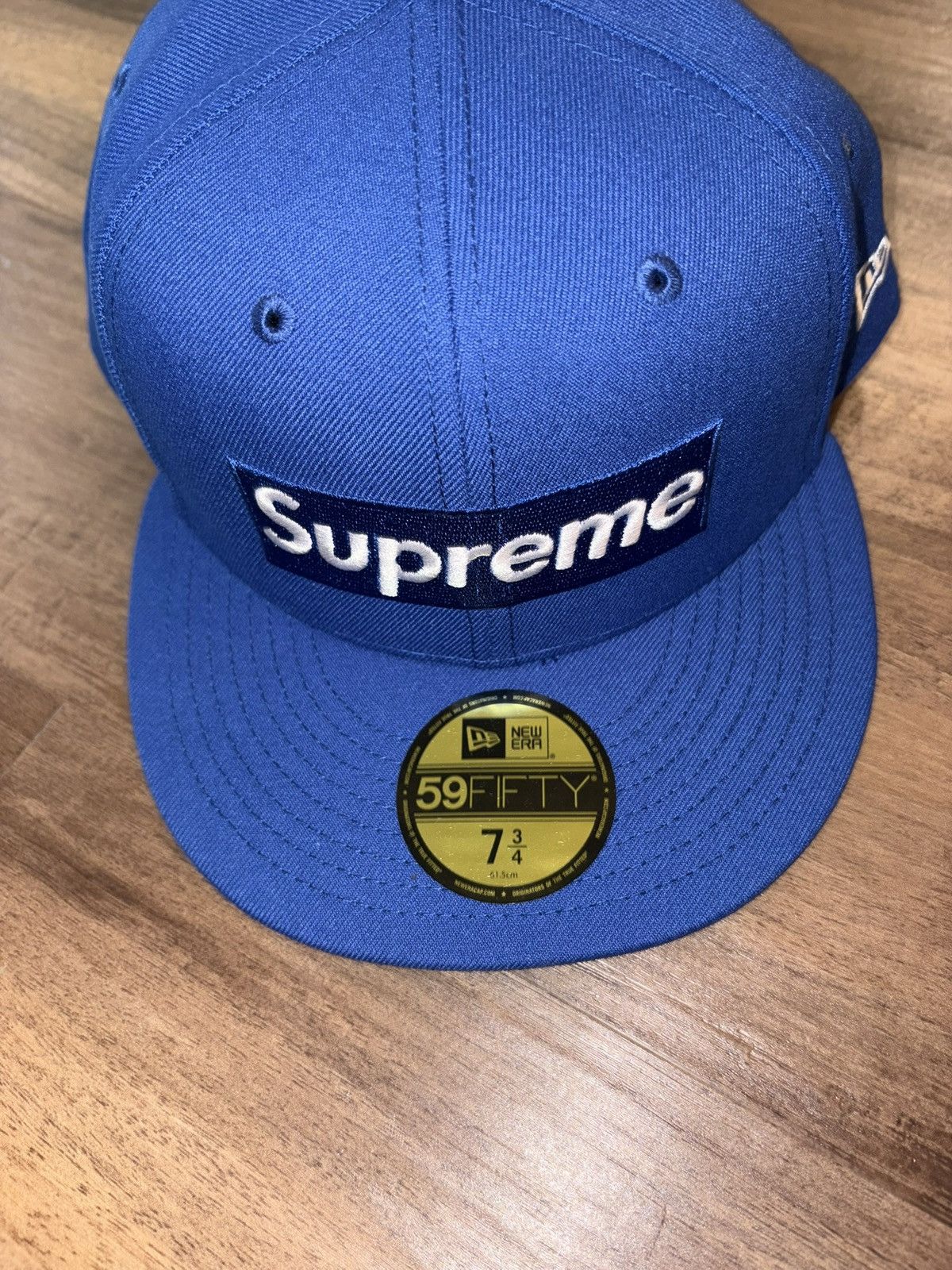 Supreme Supreme Salem Navy Blue New Era Hat Size 7 1/2 | Grailed