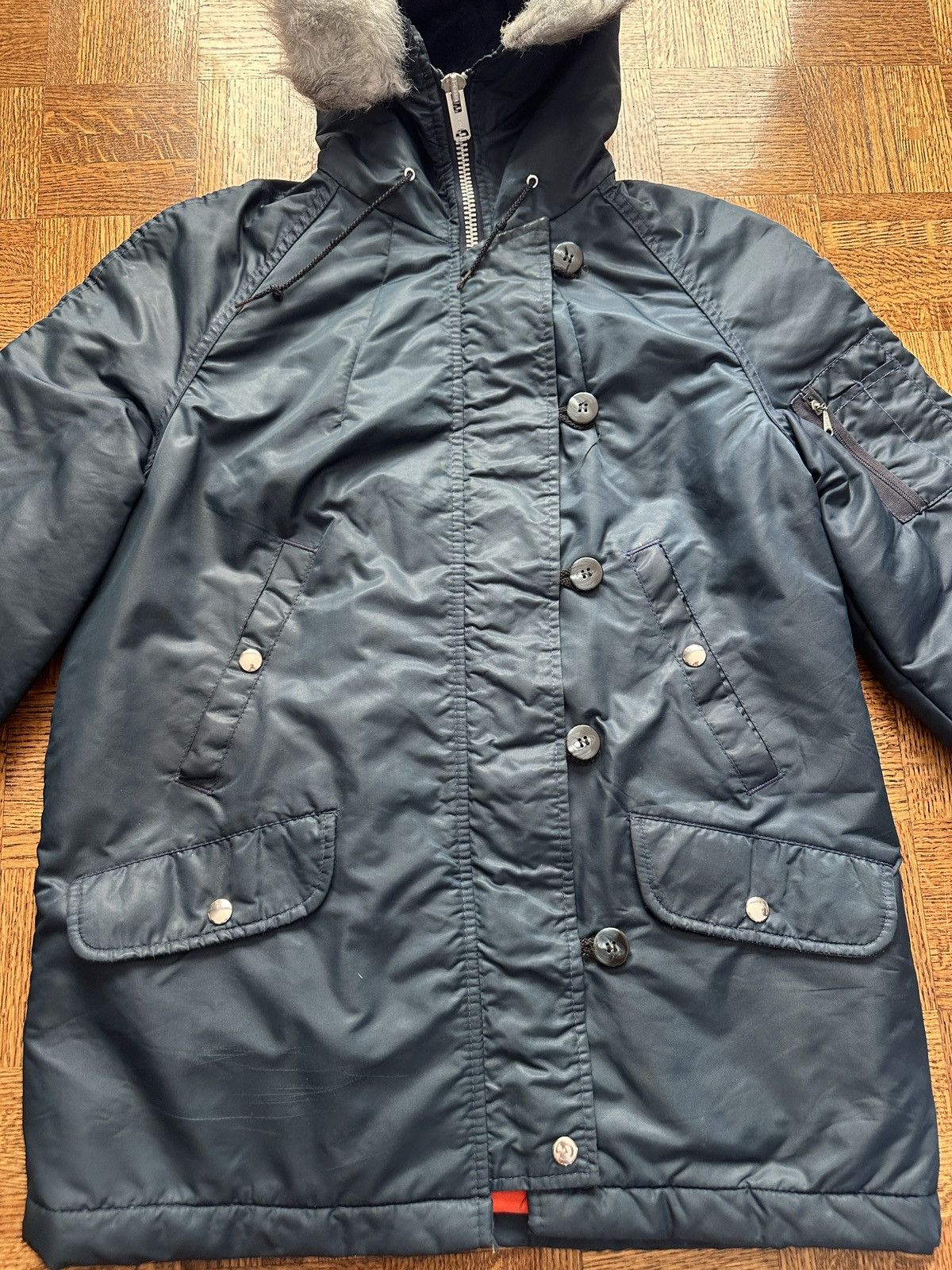 Japanese Brand Vintage 70s Sears JR Bazaar Faux Fur Parka Coat Size M / US 6-8 / IT 42-44 - 3 Thumbnail