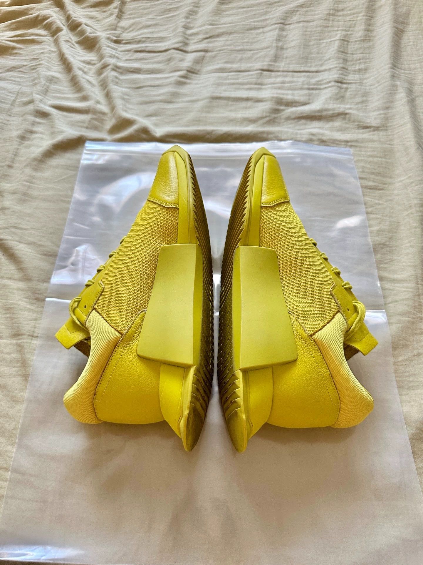 Rick Owens RICK OWENS x adidas Level Runner Low 2 Mid Yellow 9/10 44 Size US 10 / EU 43 - 5 Thumbnail