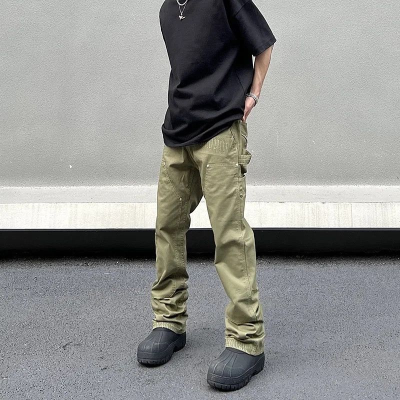 Designer × Jean Cargo Pants Trendy Straight-leg Long Size US 30 / EU 46 - 2 Thumbnail