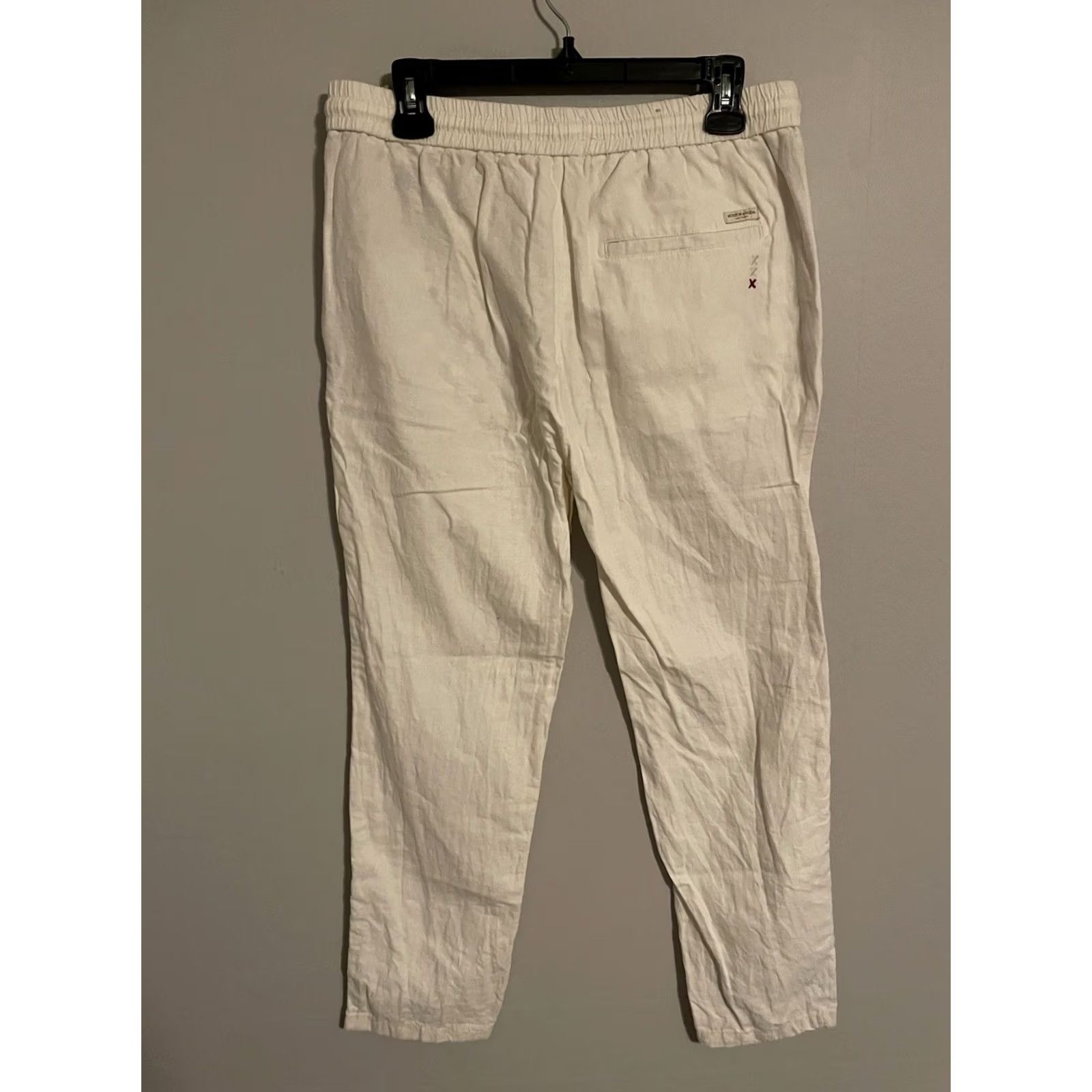 Scotch & Soda Scotch & Soda Warren Linen Blend Twill Jogger Pants Ivory White - Men's 32x30 Pants Junior Mens Womens Size US 32 / EU 48 - 4 Thumbnail
