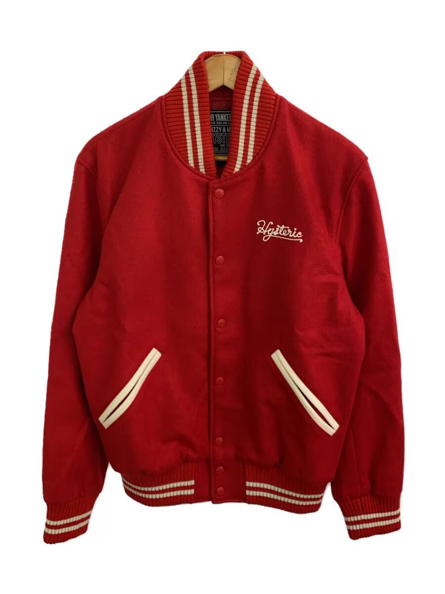 Hysteric Glamour Hysteric Glamour Wool Stadium Jacket Red Size US L / EU 52-54 / 3 - 1 Thumbnail