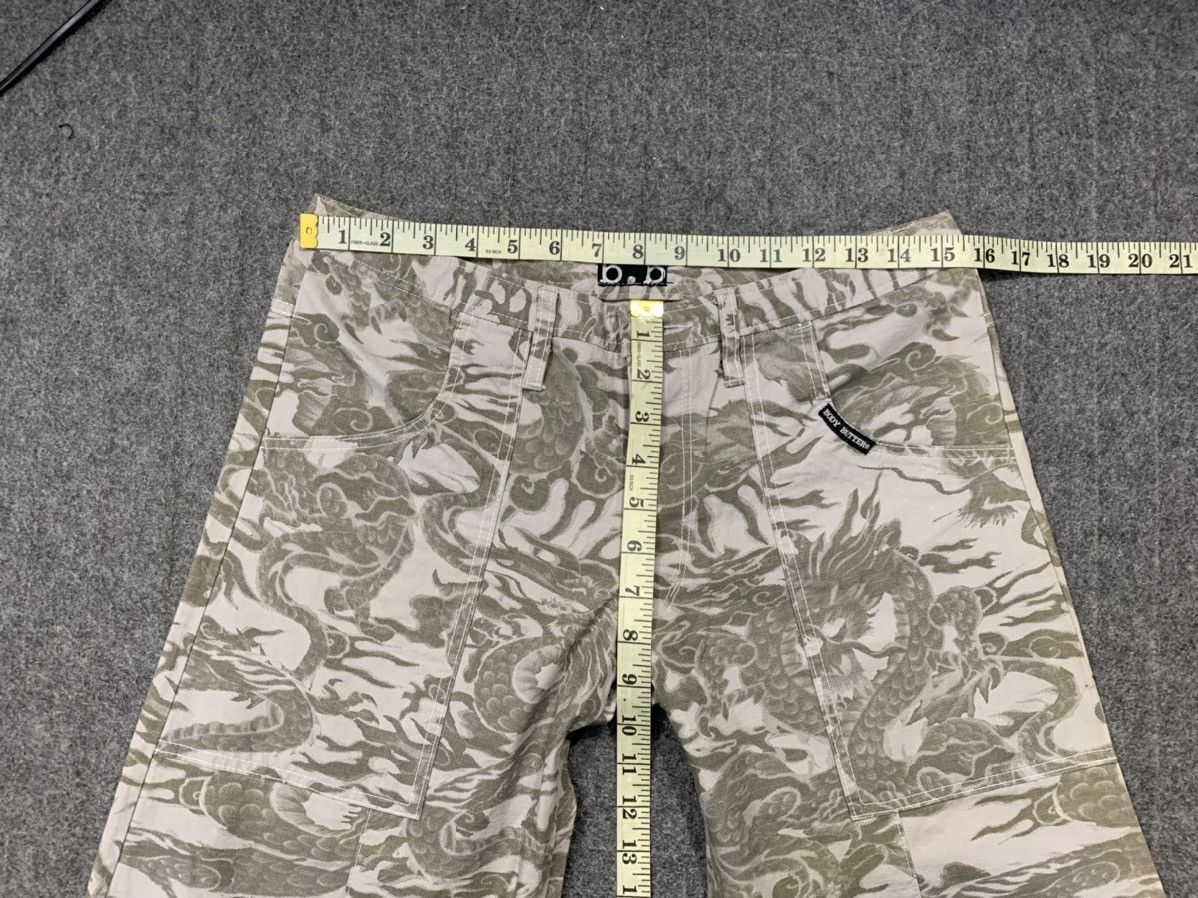 Japanese Brand Hype Body Butter Japan Dragon Design Camo Pant Denim Size US 31 - 16 Thumbnail